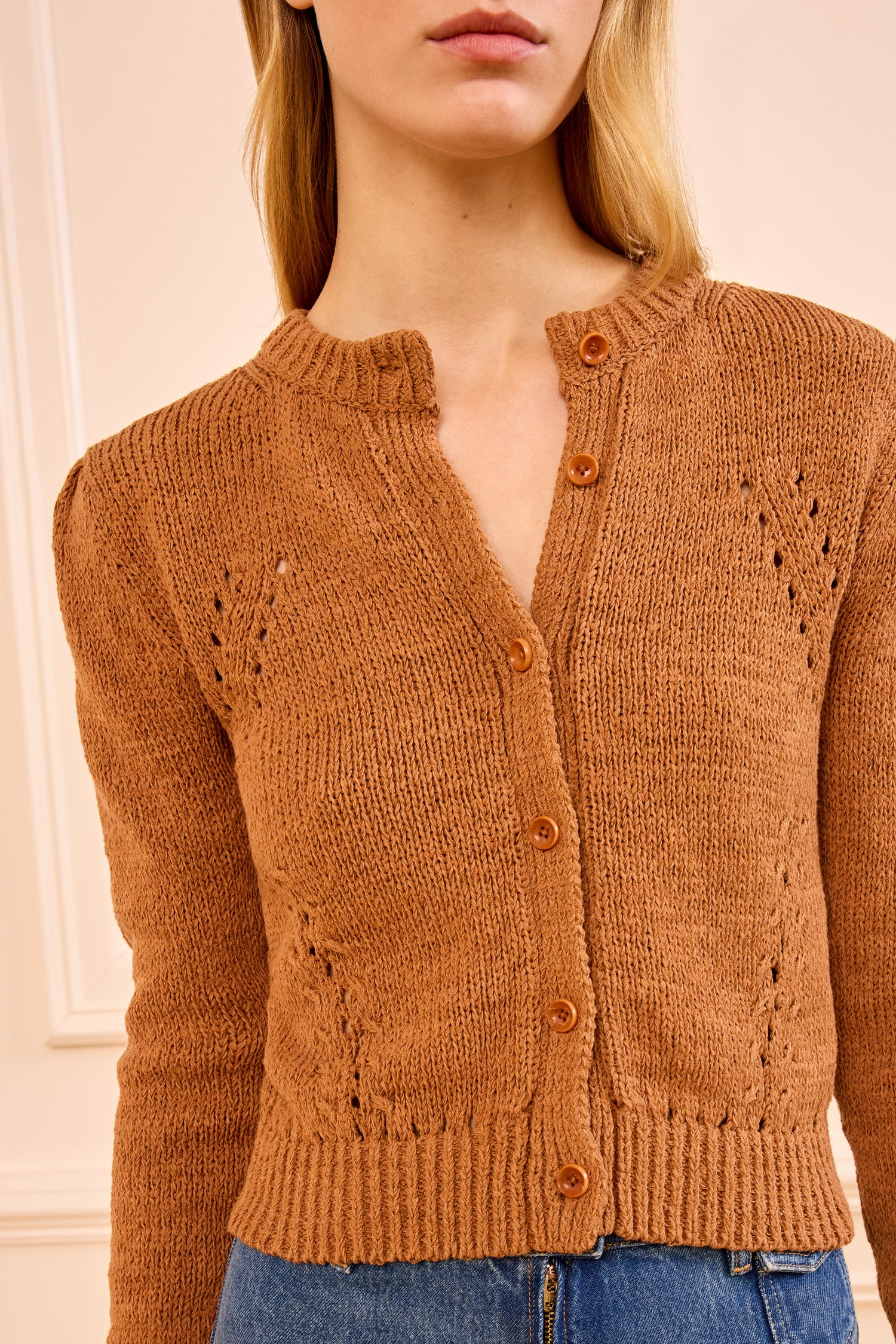 Delphina Cardigan - Umber - Image 2