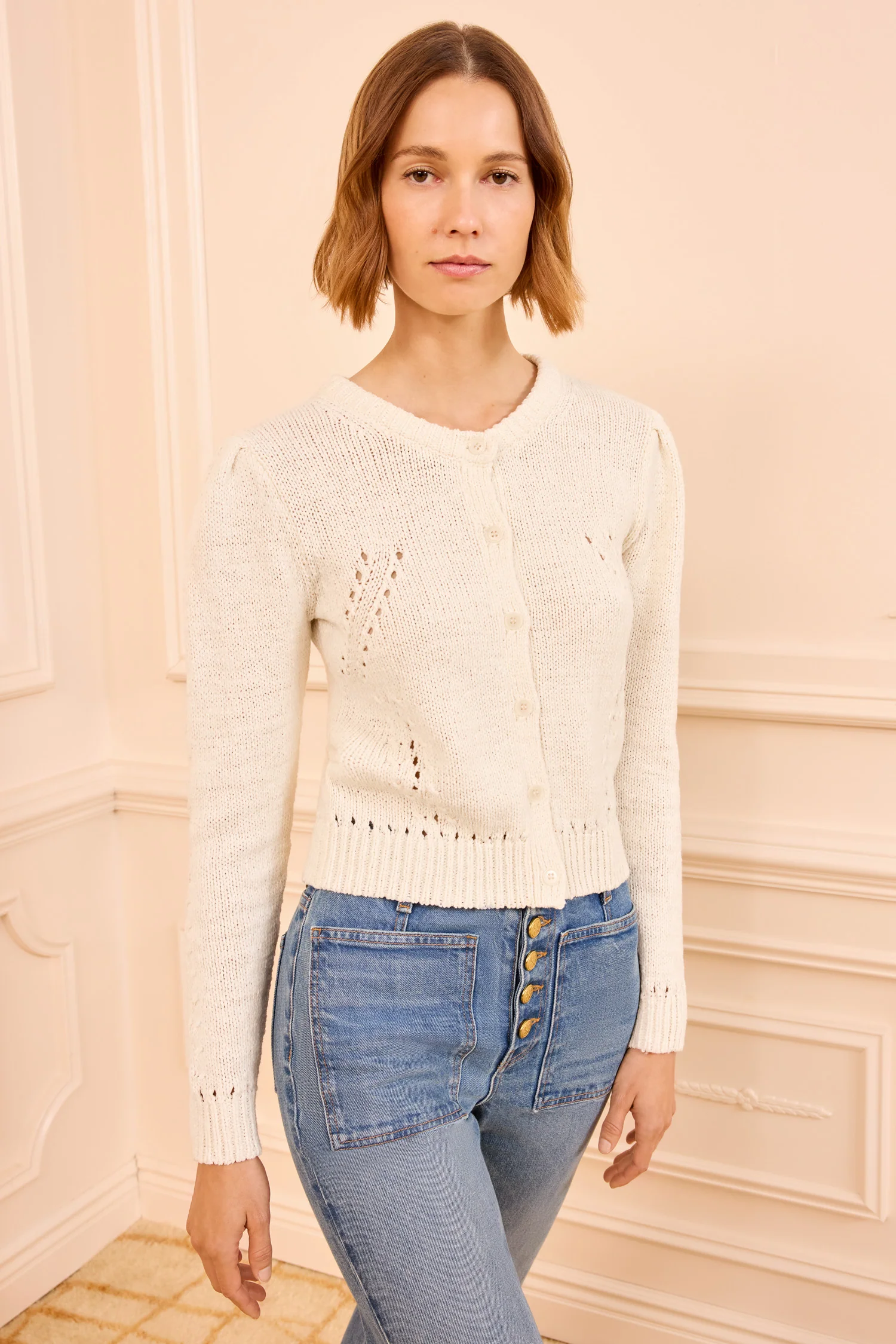 Delphina Cardigan - Cowrie