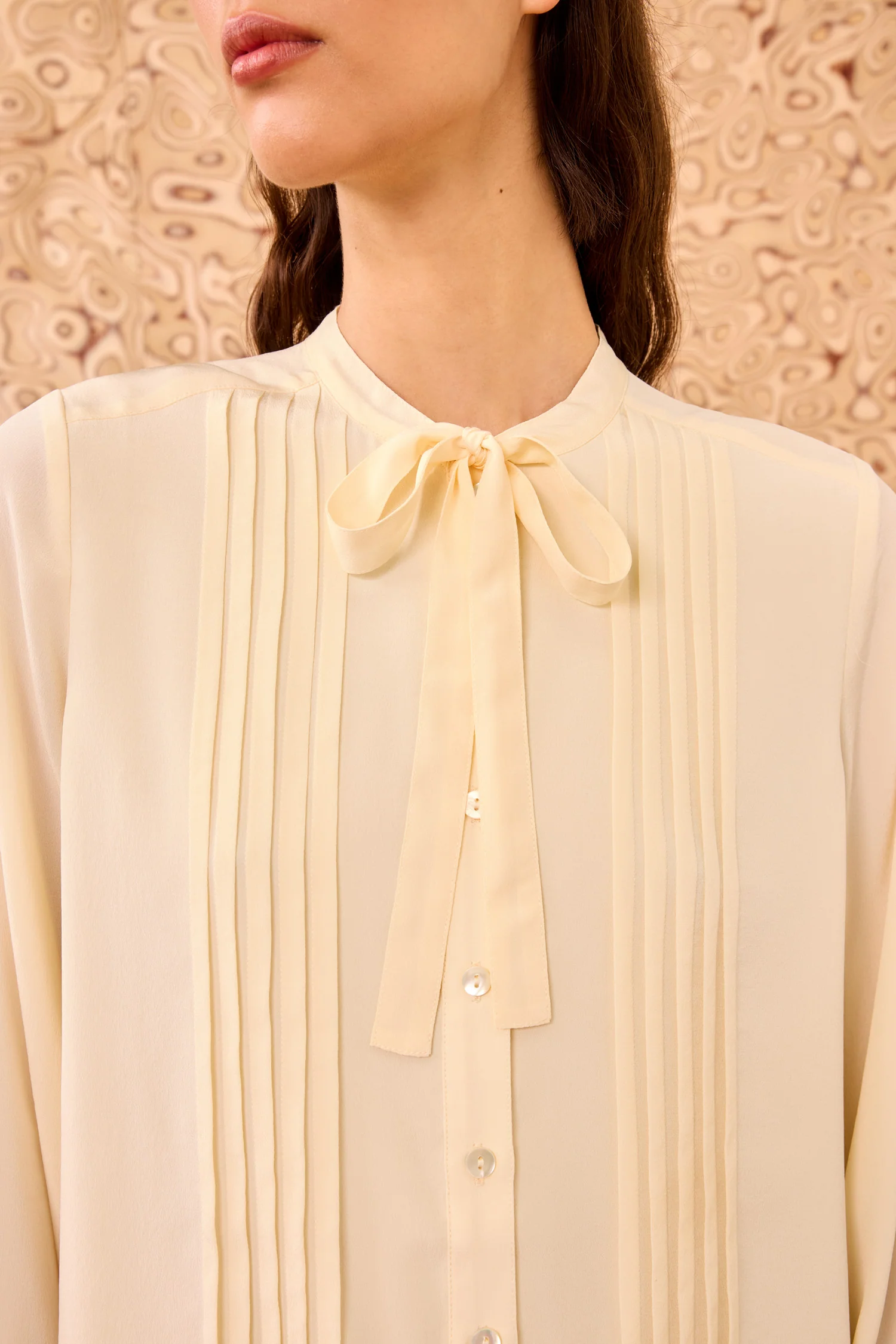 Delvine Long Sleeve Blouse - Cowrie - Image 2