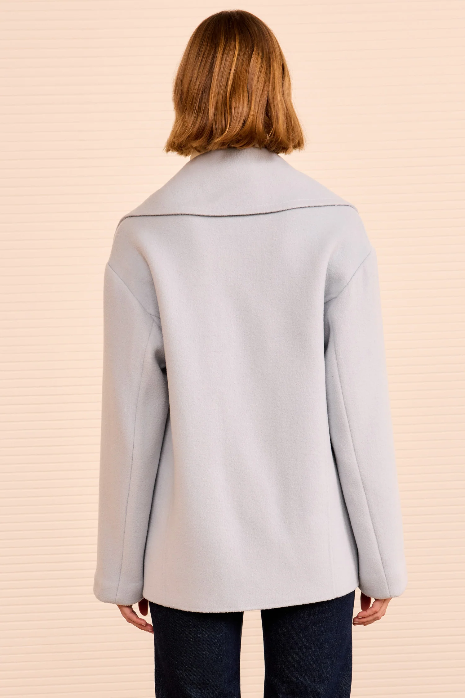 Diana Wool Peacoat - Slate - Image 4