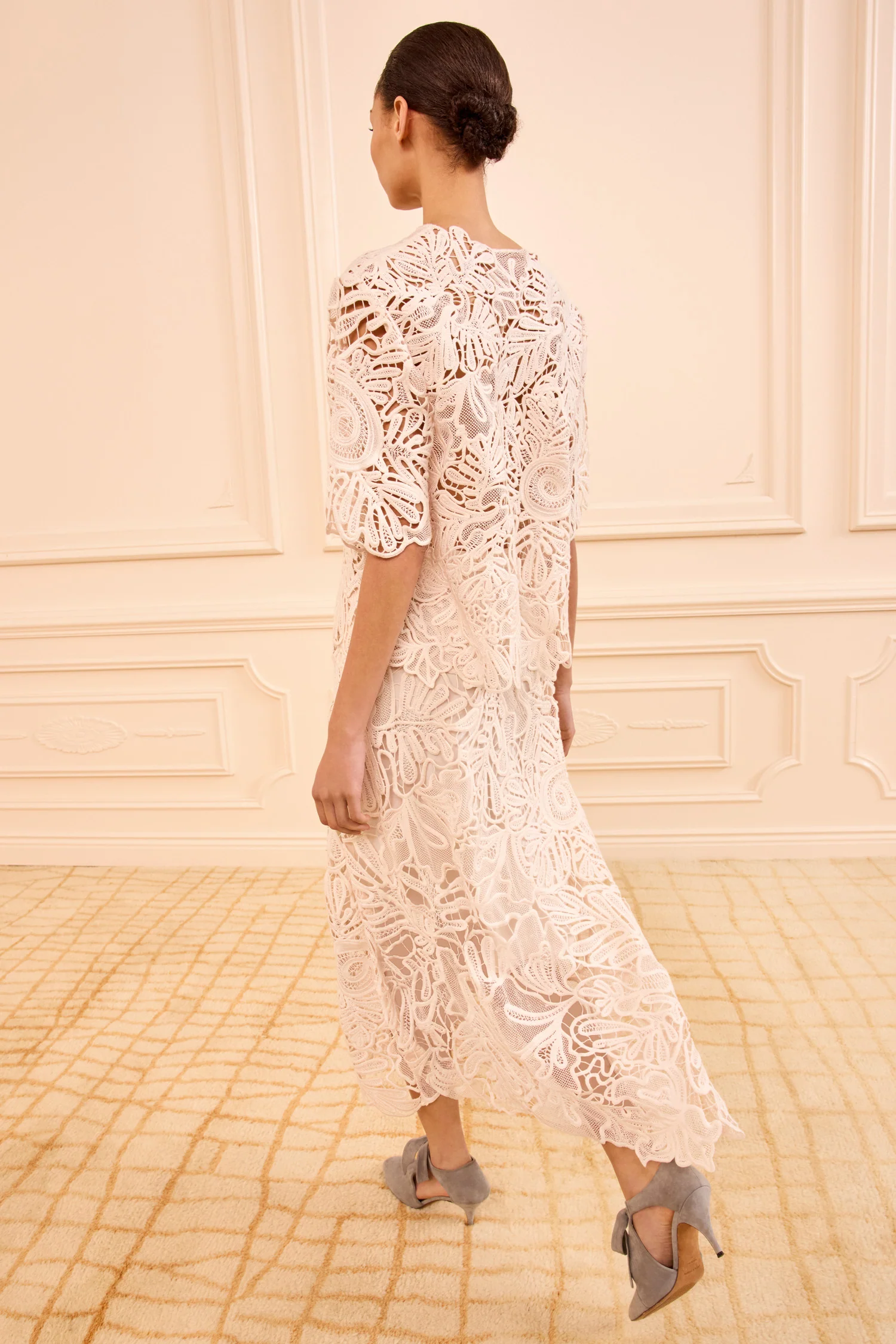 Dua Corded Lace Top - Chalk - Image 4