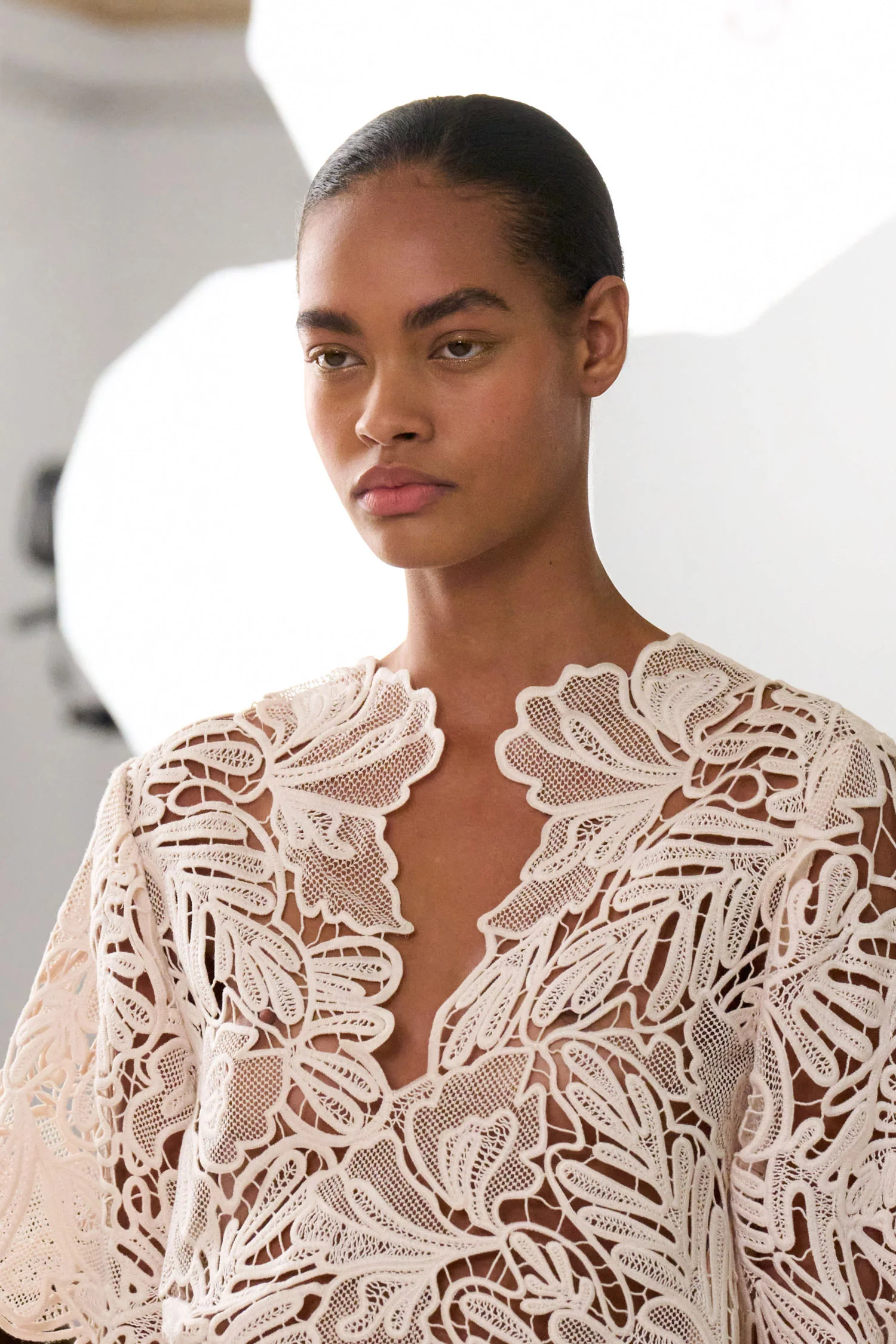 Dua Corded Lace Top - Chalk - Image 5