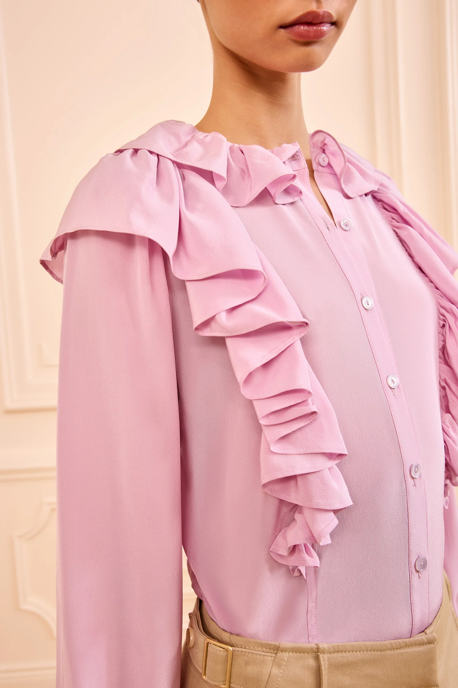 Ellie Silk Blouse - Aster - Image 2