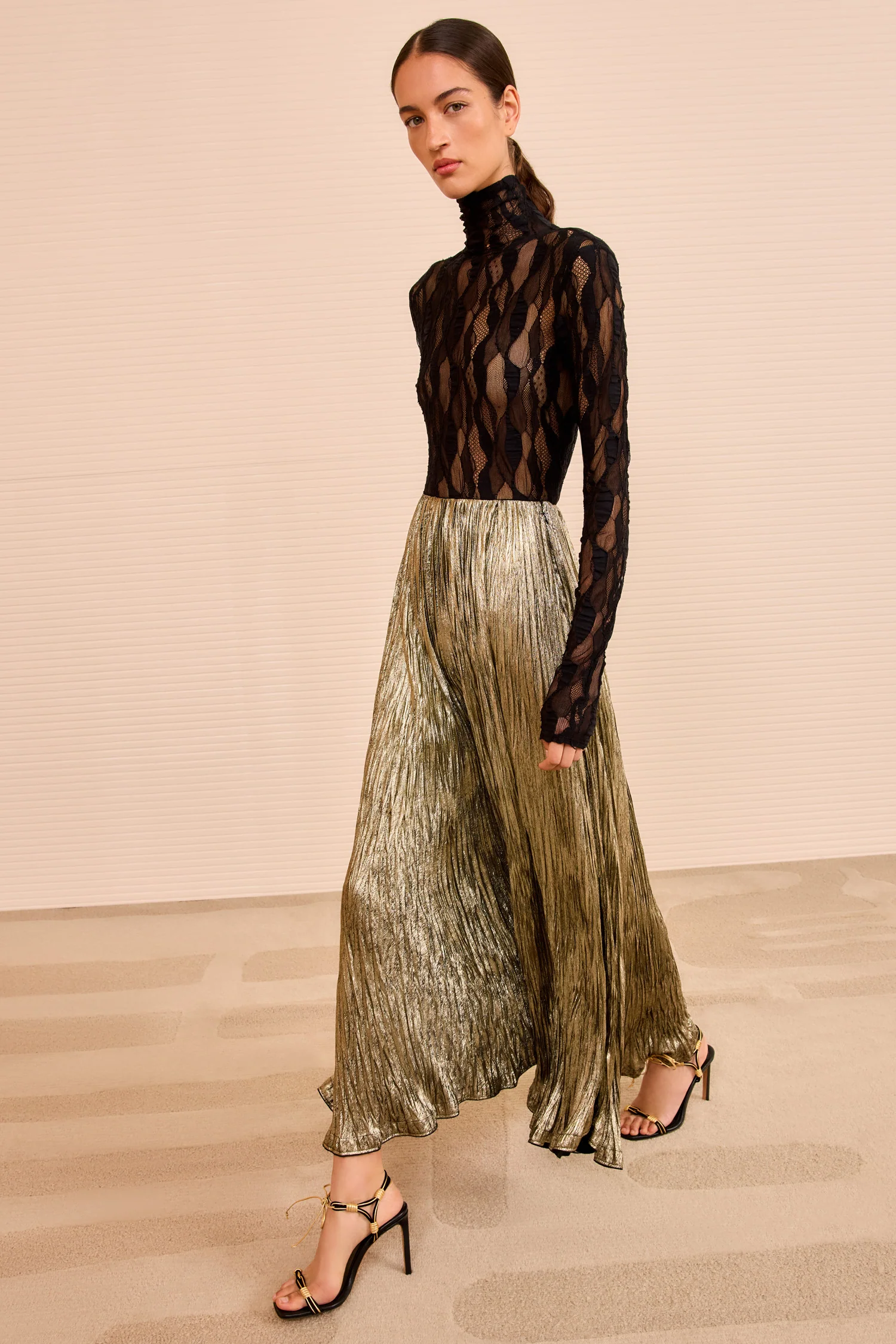 Elsa Pleated Long Skirt - Lumen - Image 3