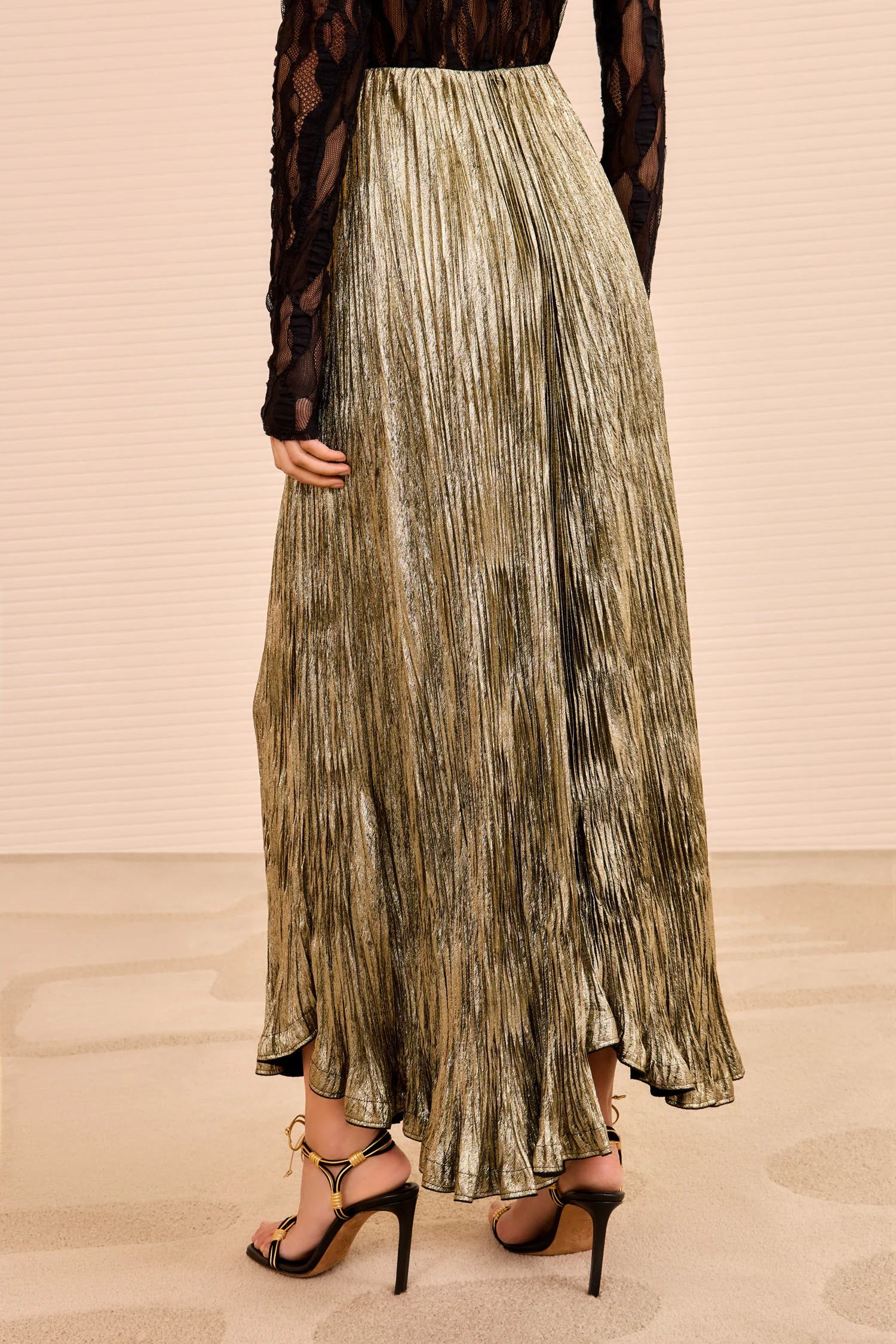 Elsa Pleated Long Skirt - Lumen - Image 4