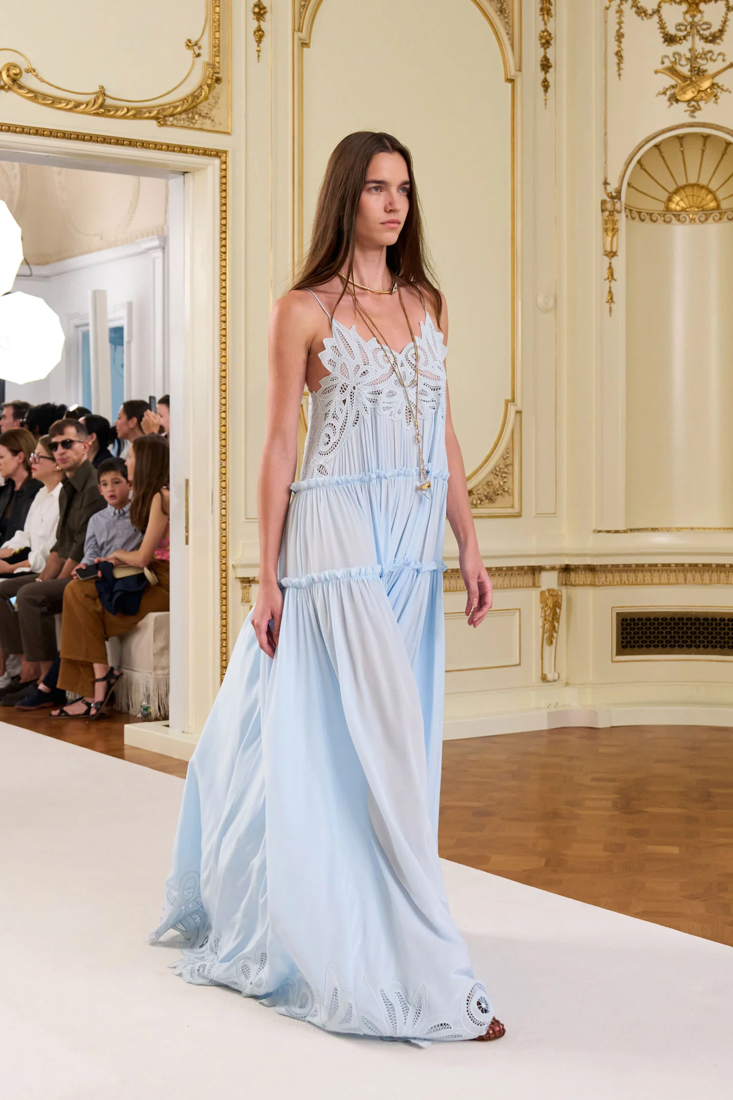 Filippa Lace Applique Gown - Adriatic - Image 6
