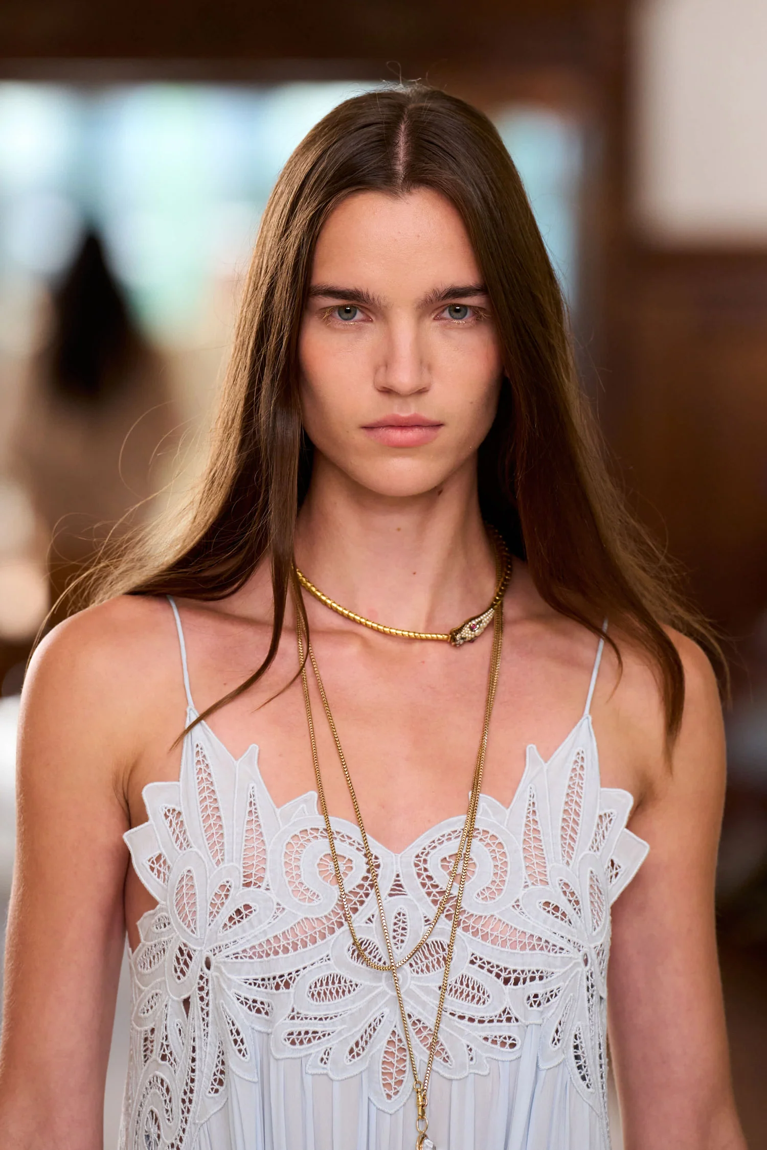 Filippa Lace Applique Gown - Adriatic - Image 7