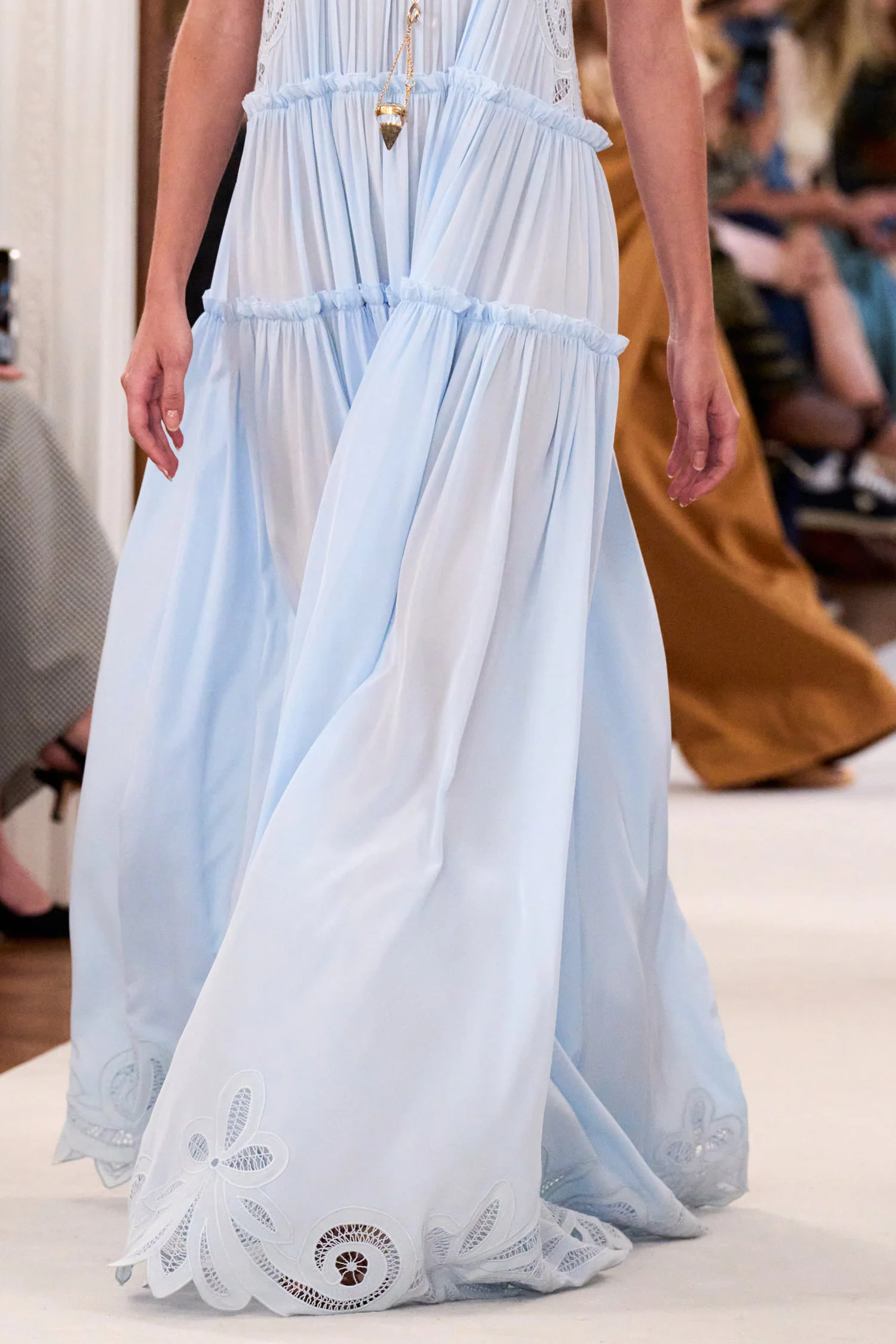 Filippa Lace Applique Gown - Adriatic - Image 8