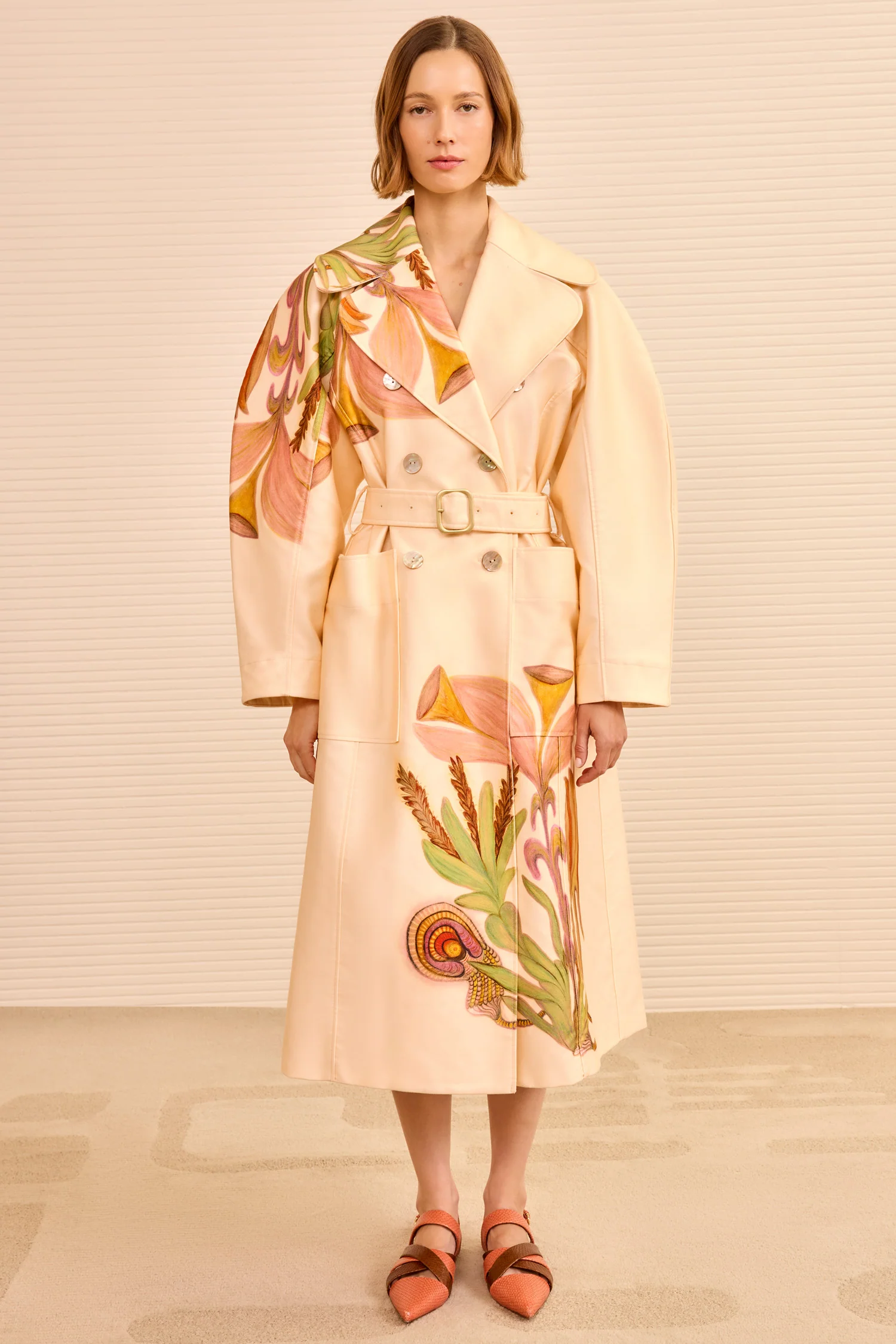 Fleur Belted Trench Coat - Inner Nature - Image 4