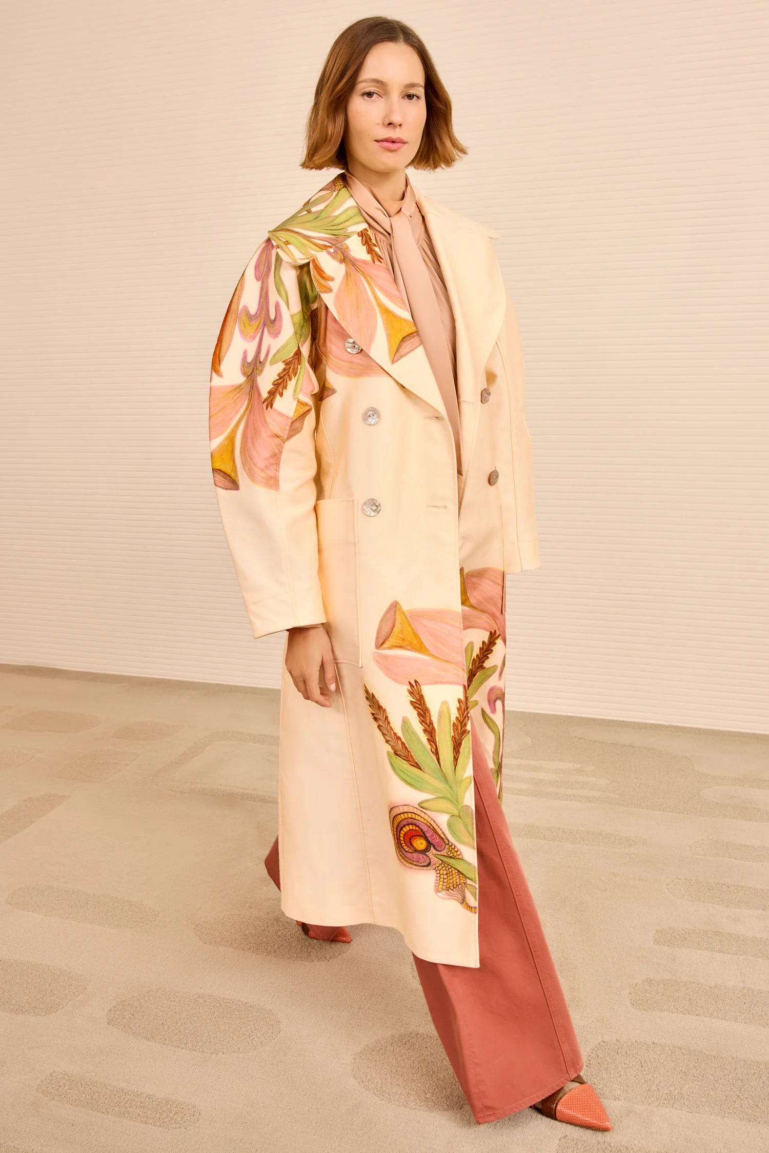 Fleur Belted Trench Coat - Inner Nature - Image 5