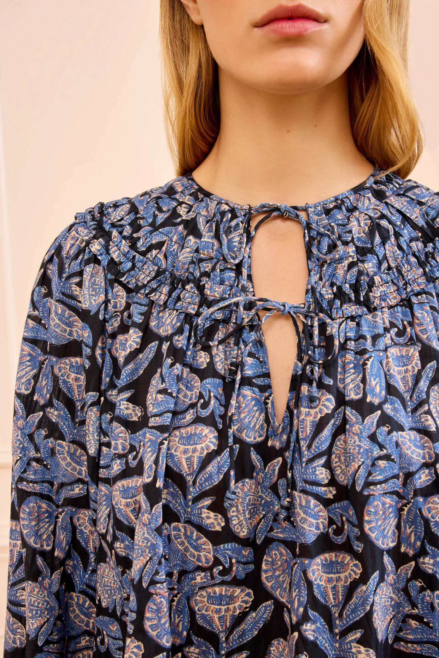 Florelle Cotton Blouse - Zinnia - Image 2