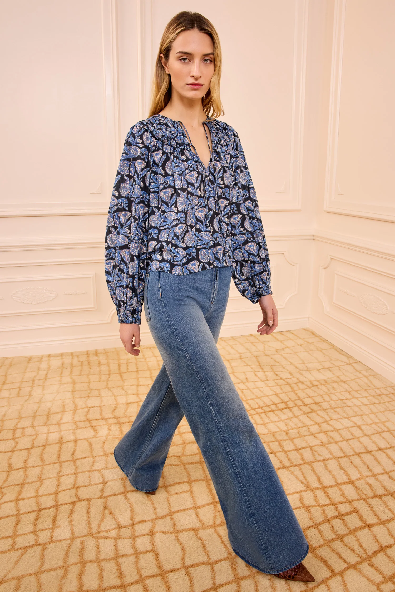 Florelle Cotton Blouse - Zinnia - Image 3