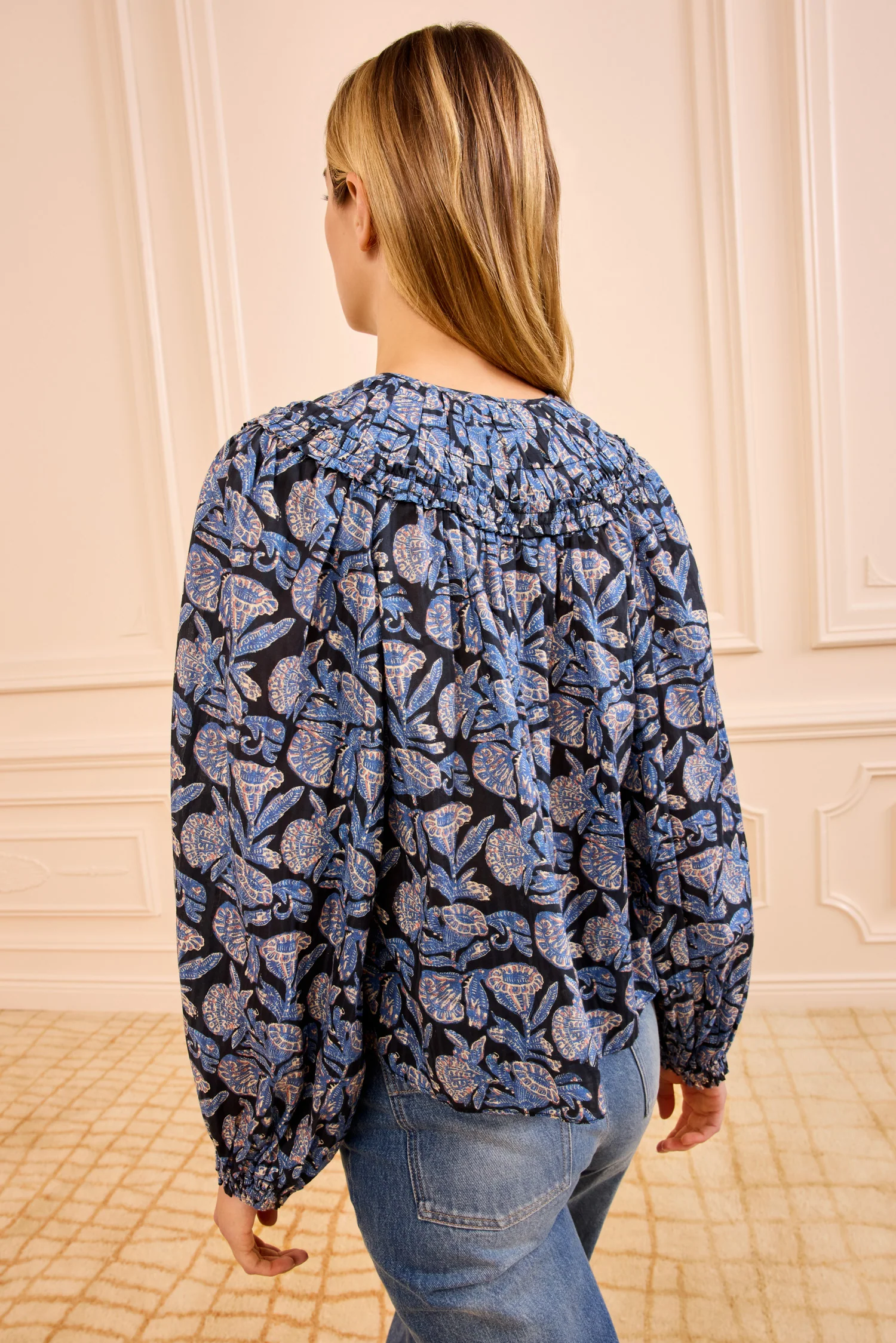 Florelle Cotton Blouse - Zinnia - Image 4