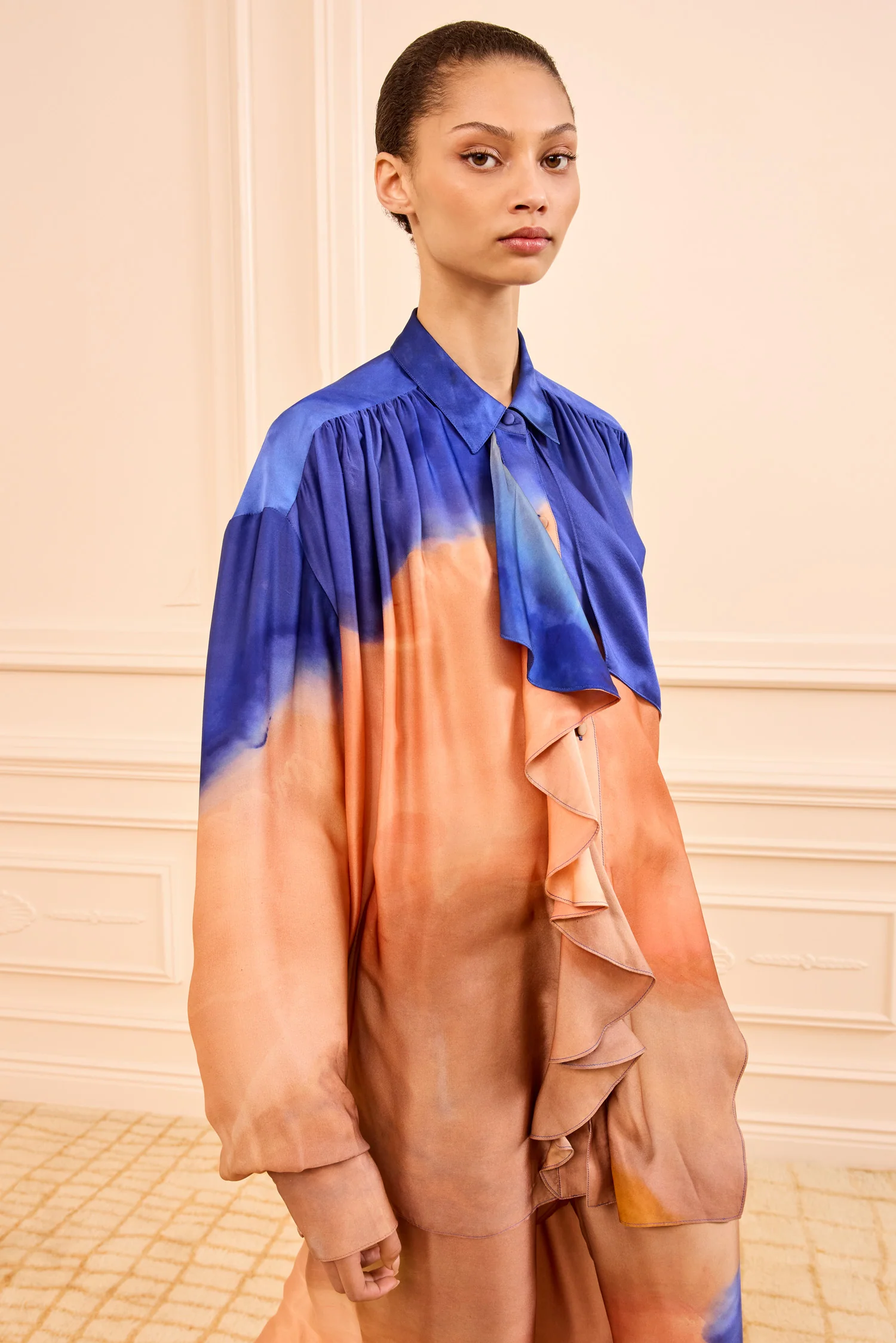 Gesture Silk Blouse - Moontide - Image 3