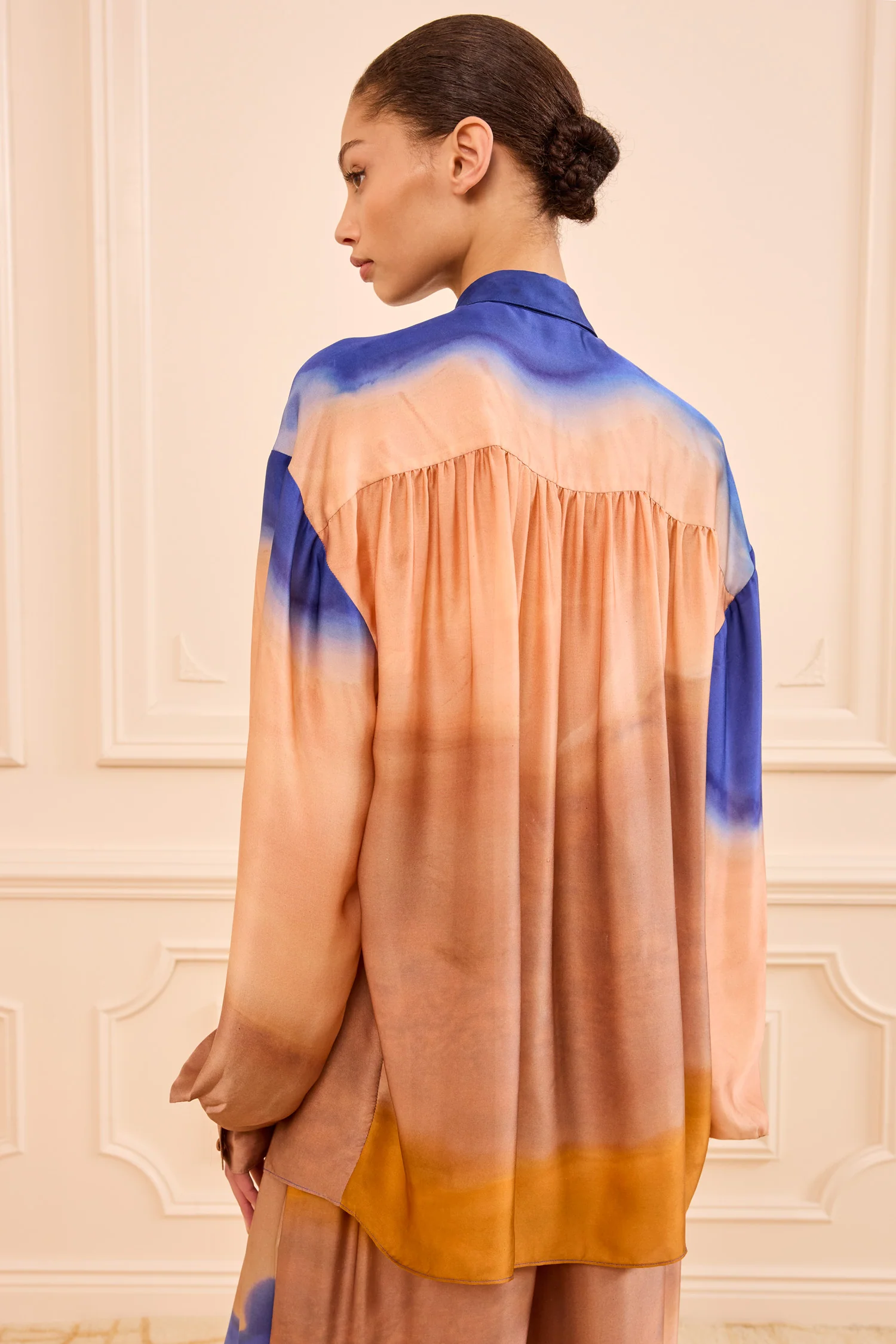 Gesture Silk Blouse - Moontide - Image 4