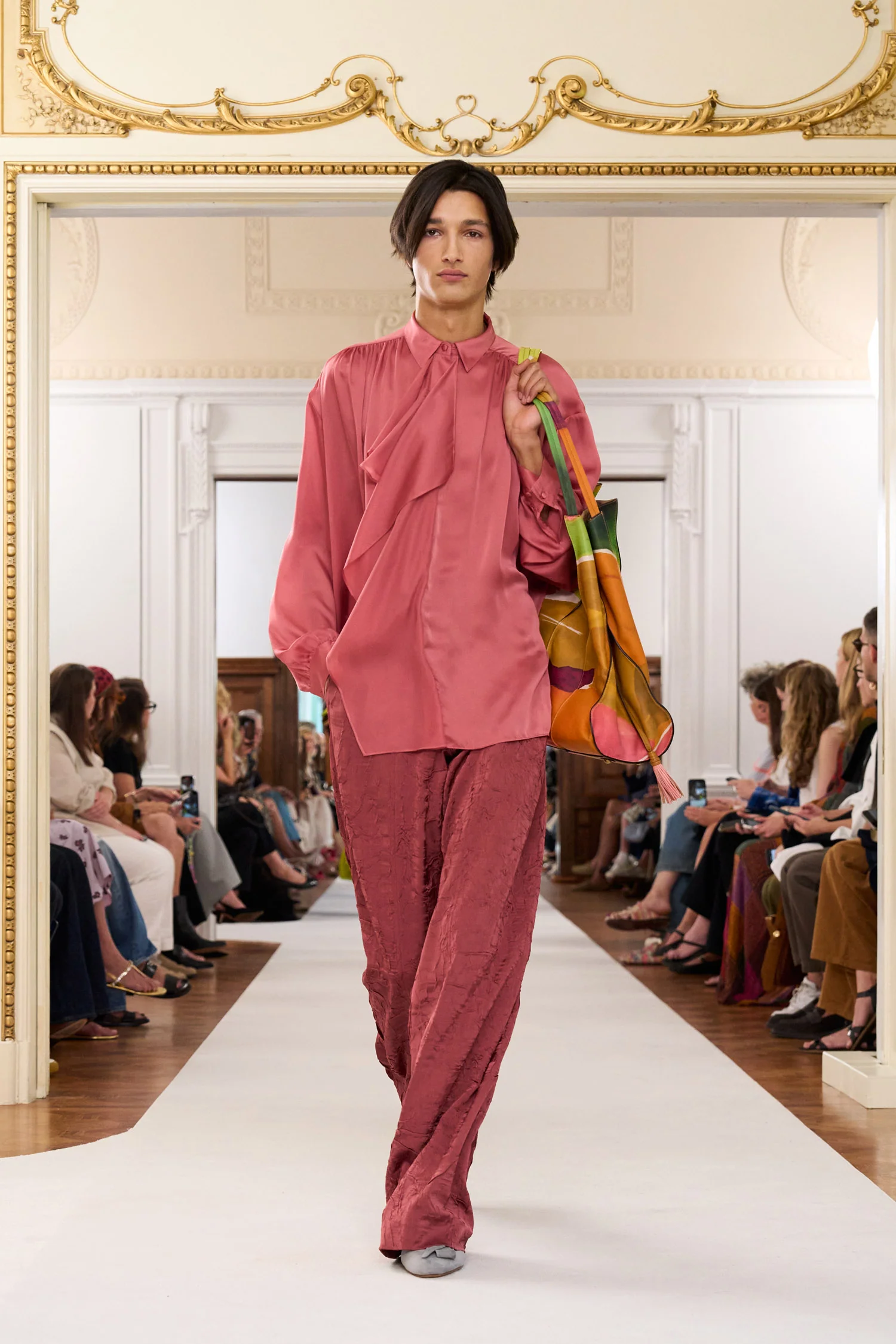 Gesture Silk Blouse - Rosewood - Image 6