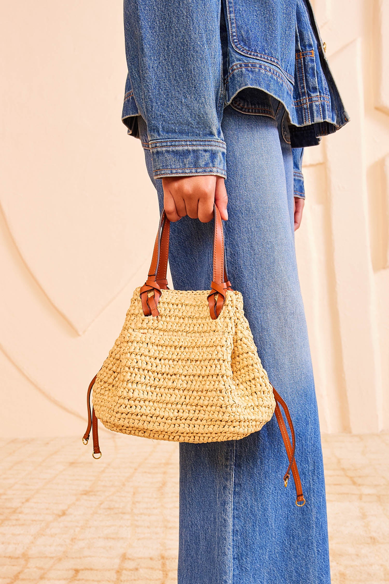 Gio Raffia Crossbody - Natural - Image 3