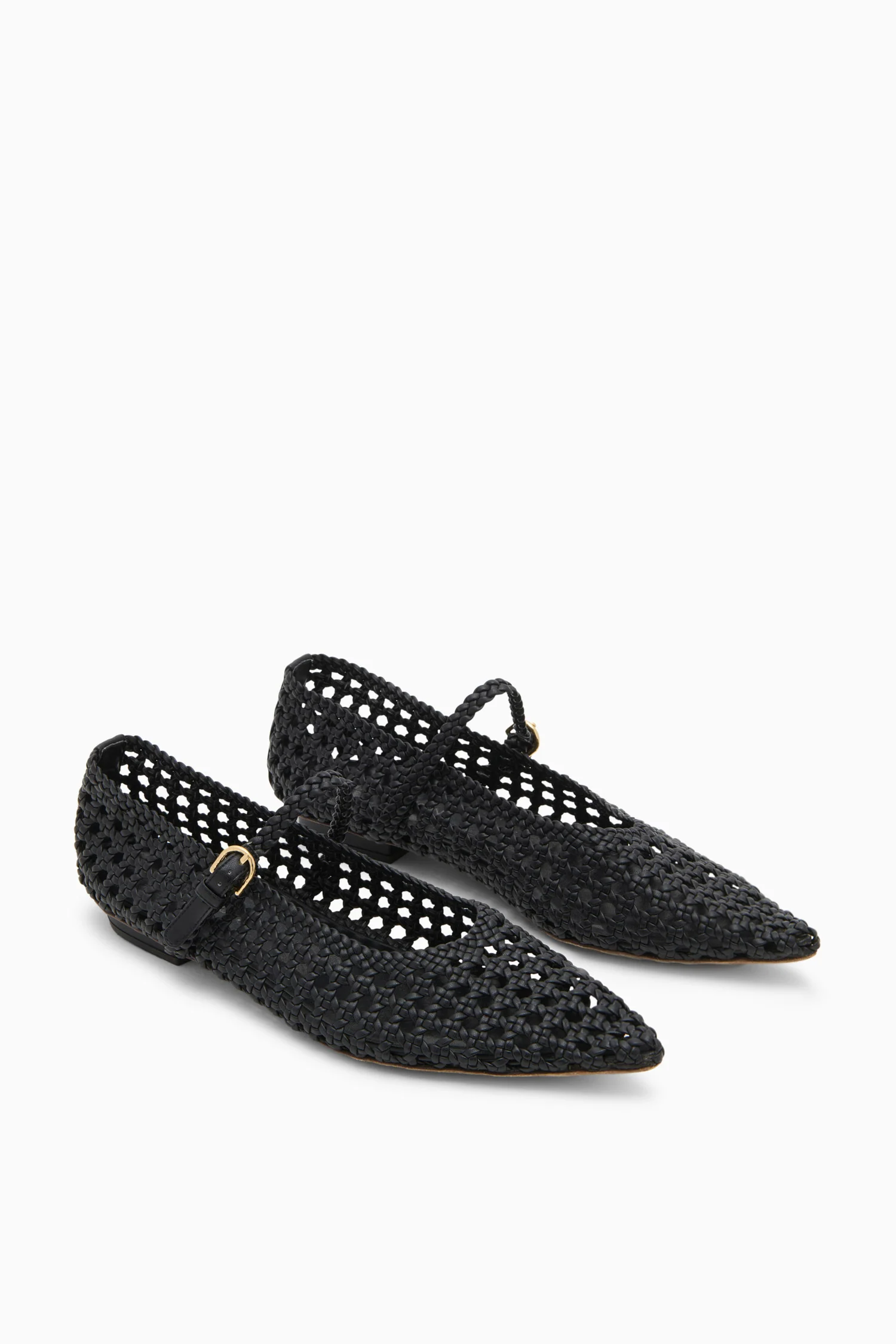 Gracie Pointy Toe Flat - Noir - Image 5