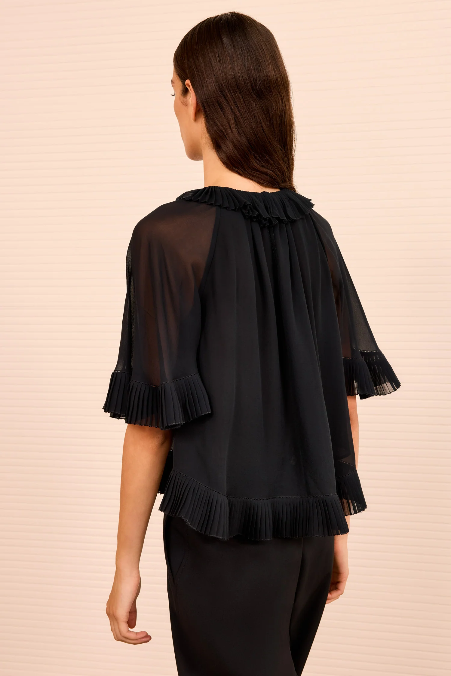 Helaine Short Sleeve Top - Noir - Image 4