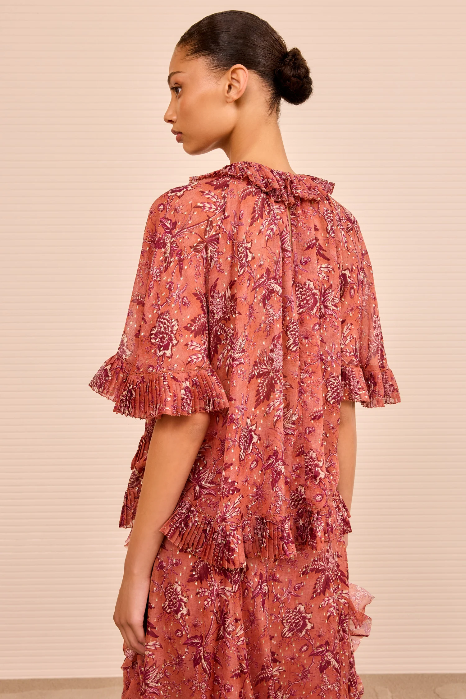 Helaine Short Sleeve Top - Oleander - Image 4