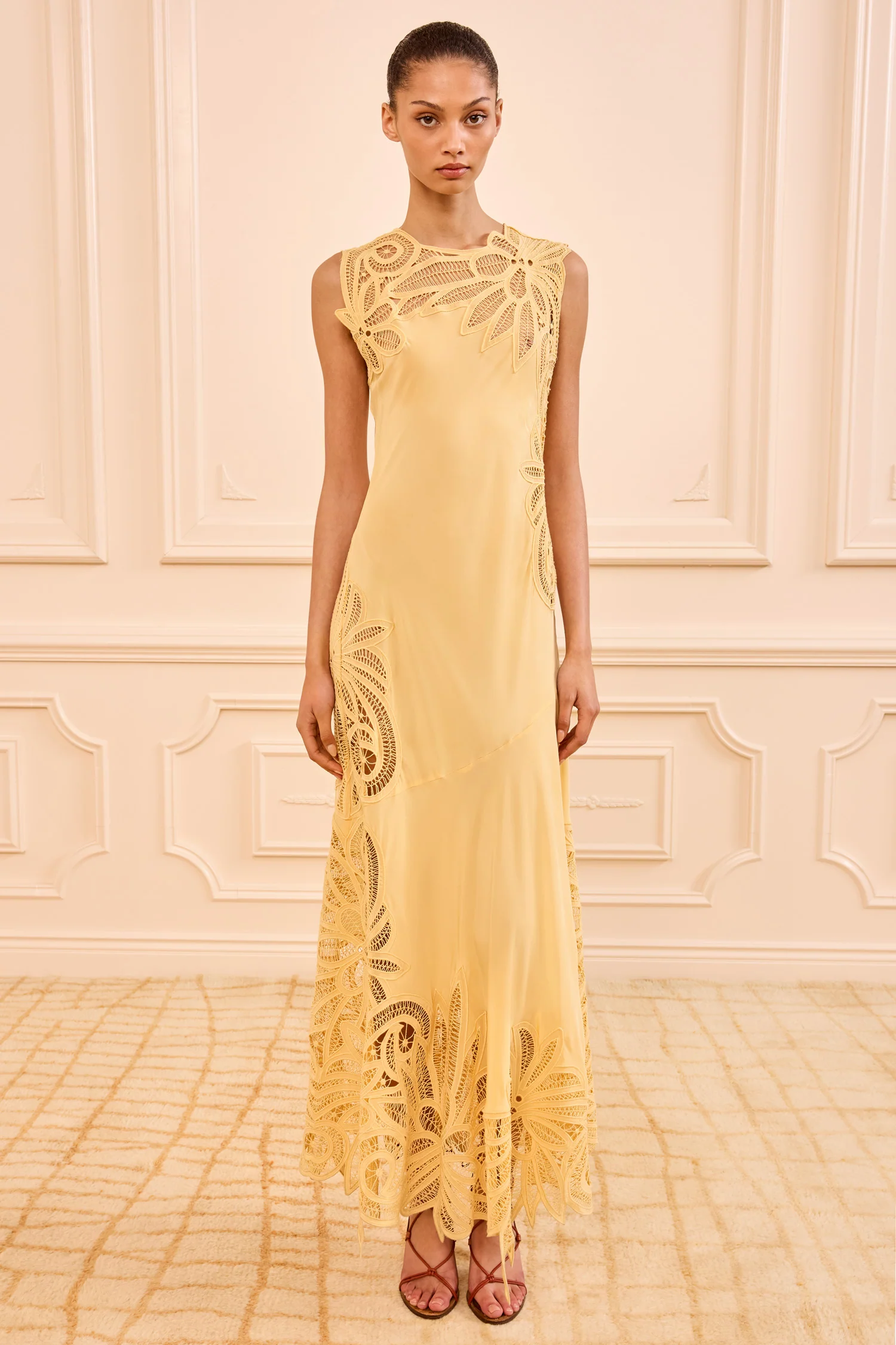 Idra Lace Applique Dress - Dandelion - Image 3