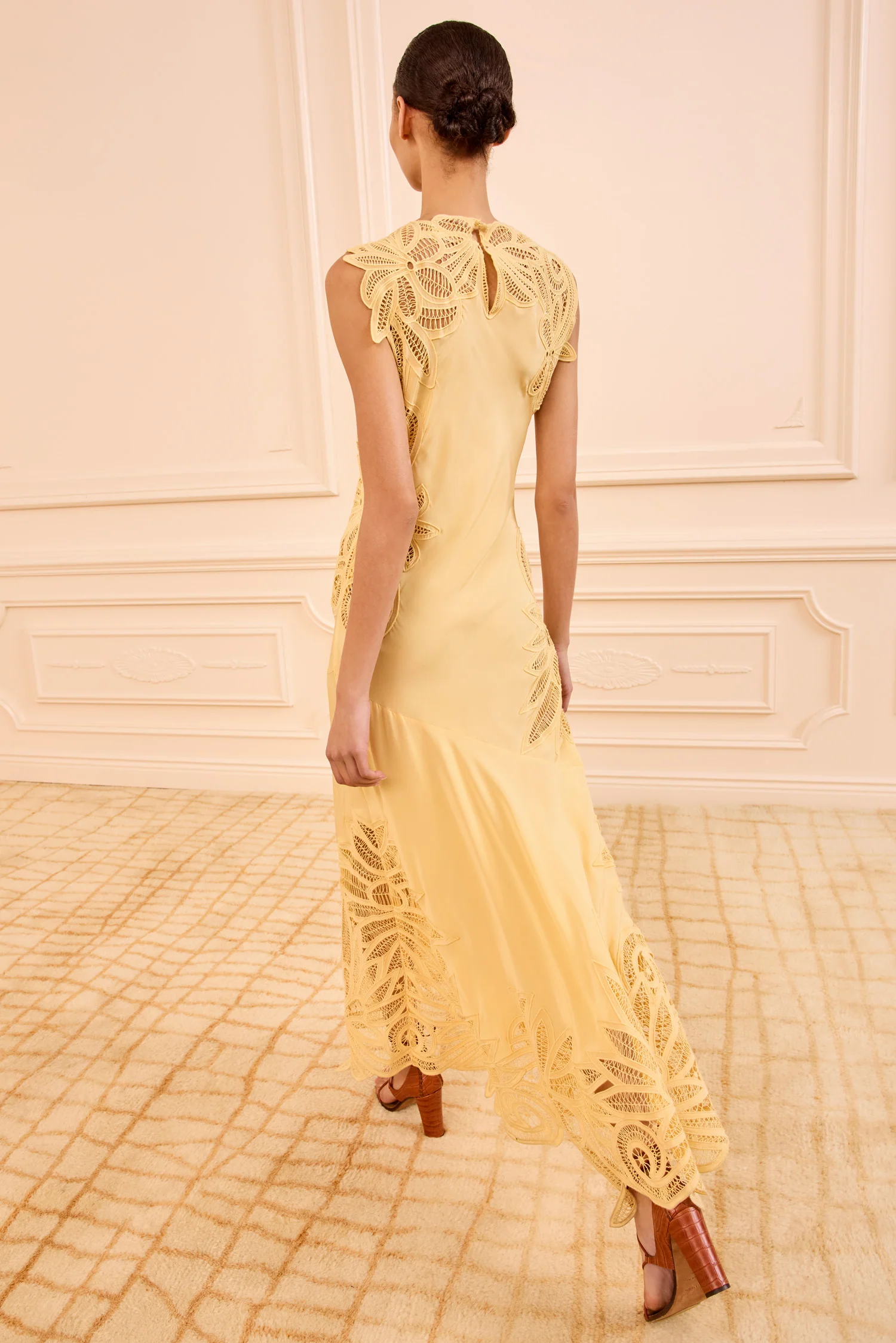 Idra Lace Applique Dress - Dandelion - Image 4