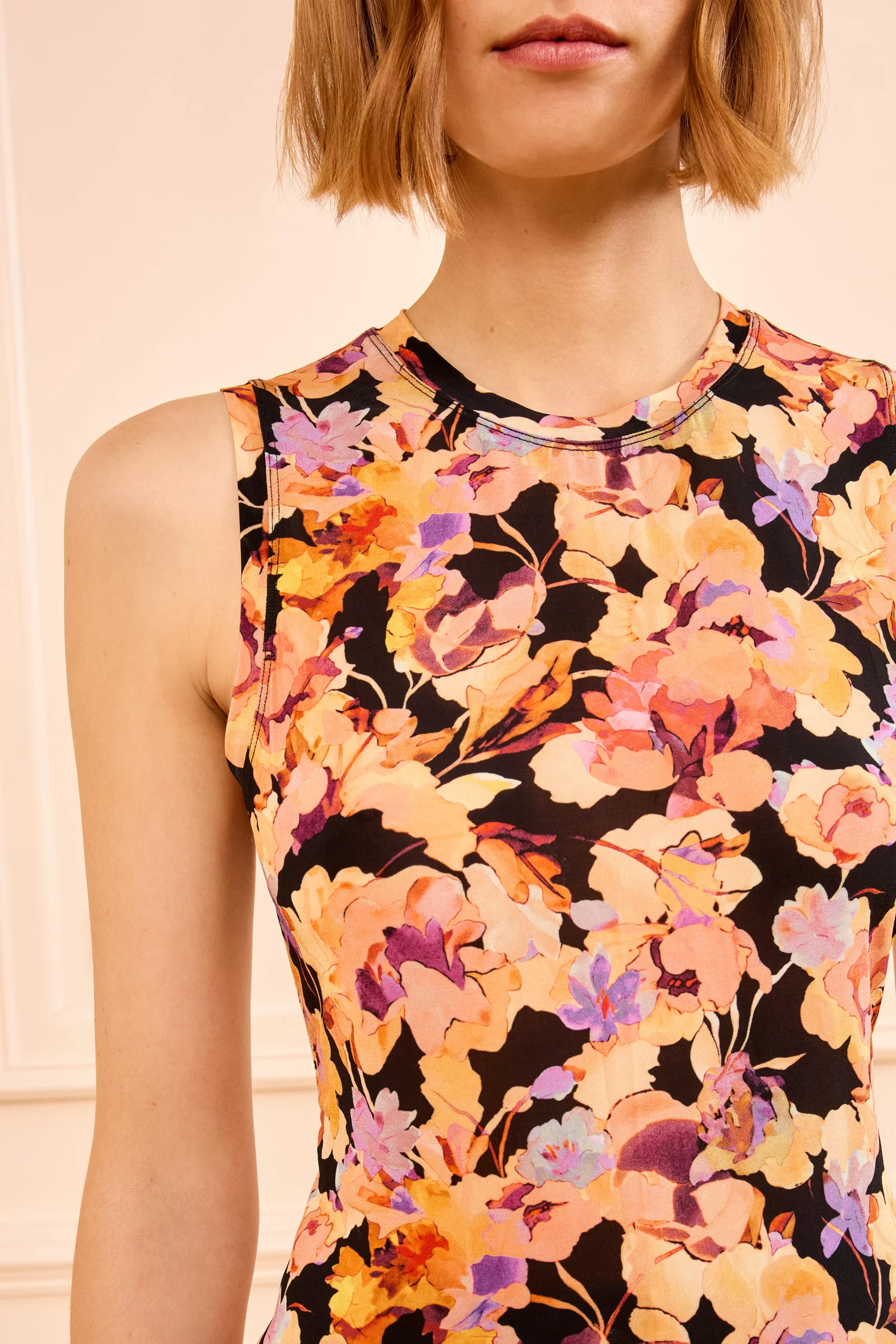 Ines Jersey Top - Night Bloom - Image 2
