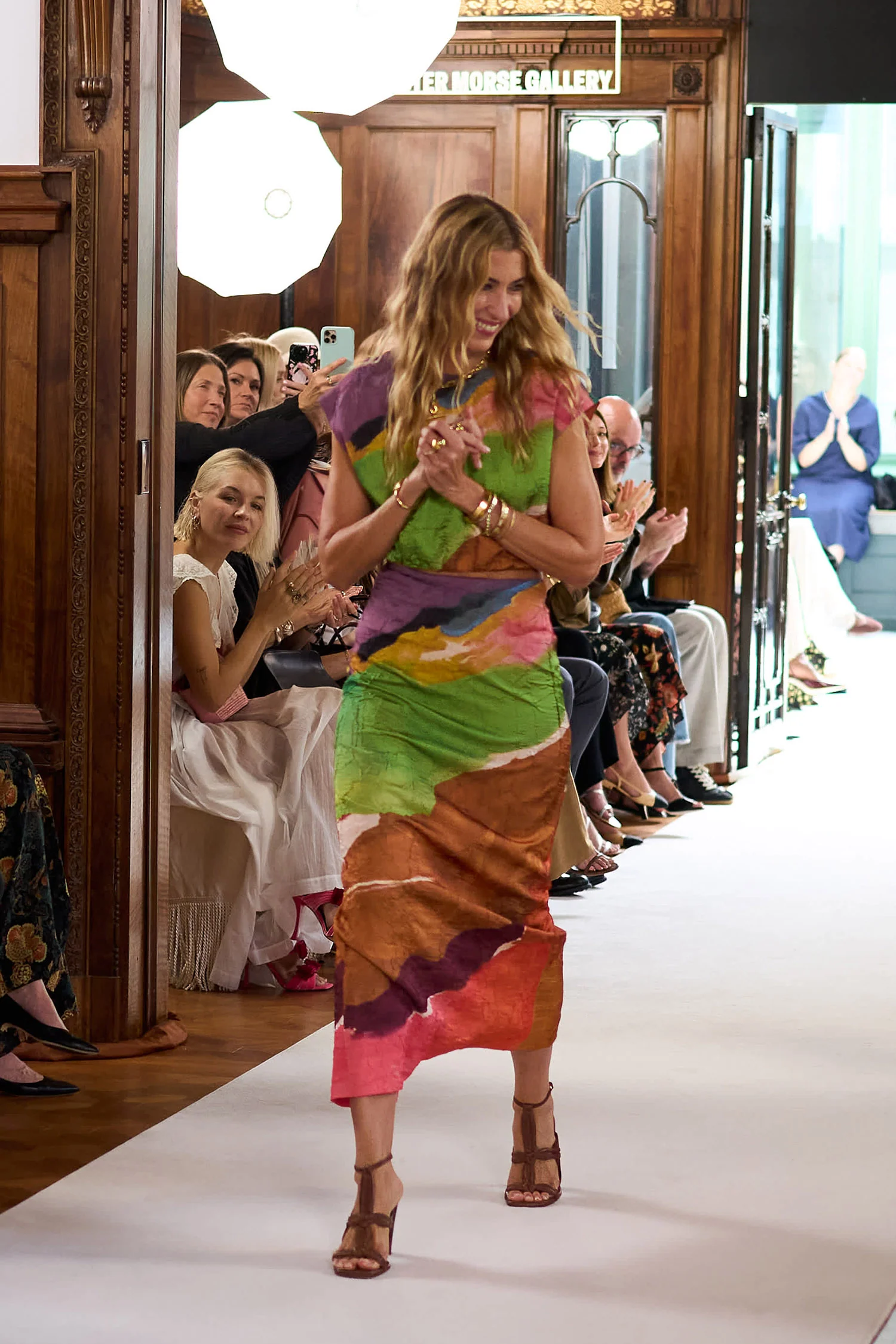 Inez Satin Pencil Skirt - Nature Abhors A Vacuum - Image 6
