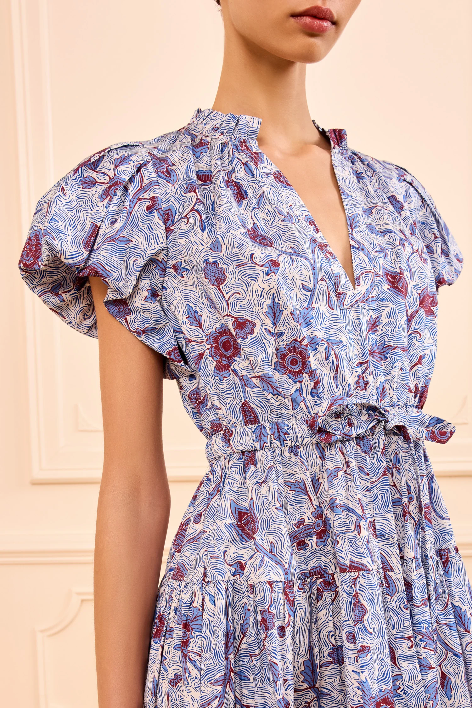 Izel Cotton Mini Dress - Gardenia - Image 2