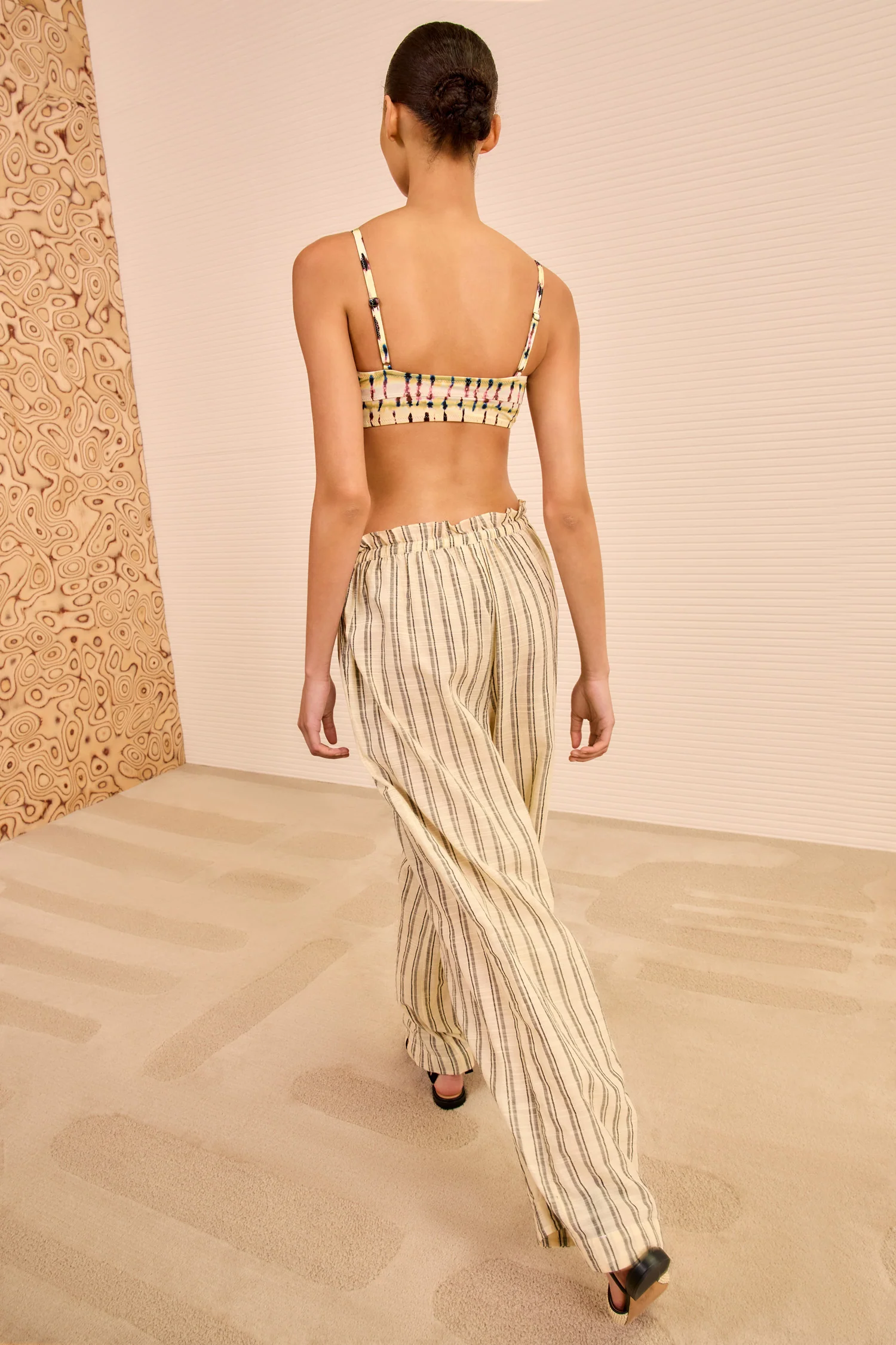 Josephine Striped Coverup Pant - Cowrie Stripe - Image 4