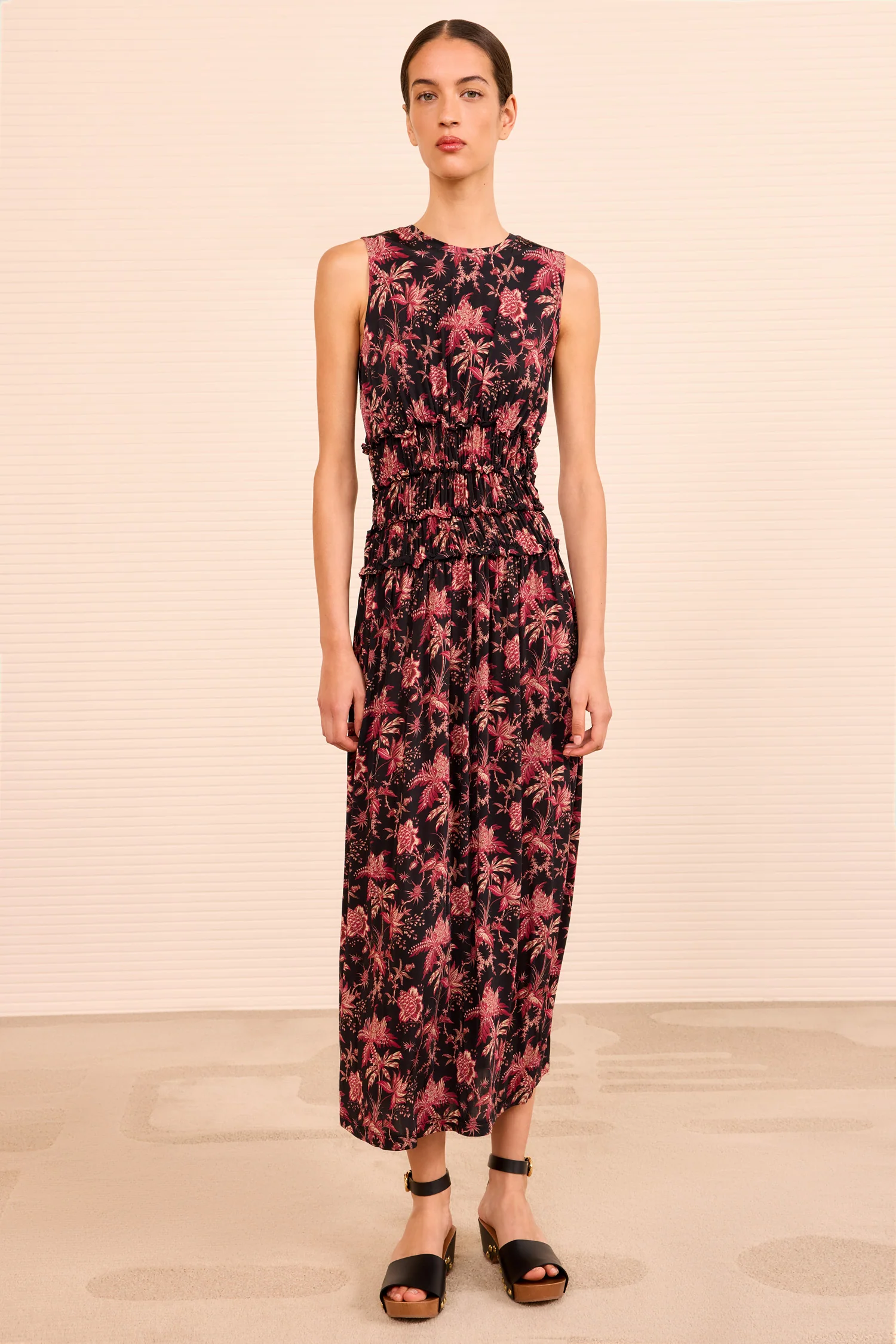 Kamaria Ruched Waist Dress - Midnight Lily - Image 5