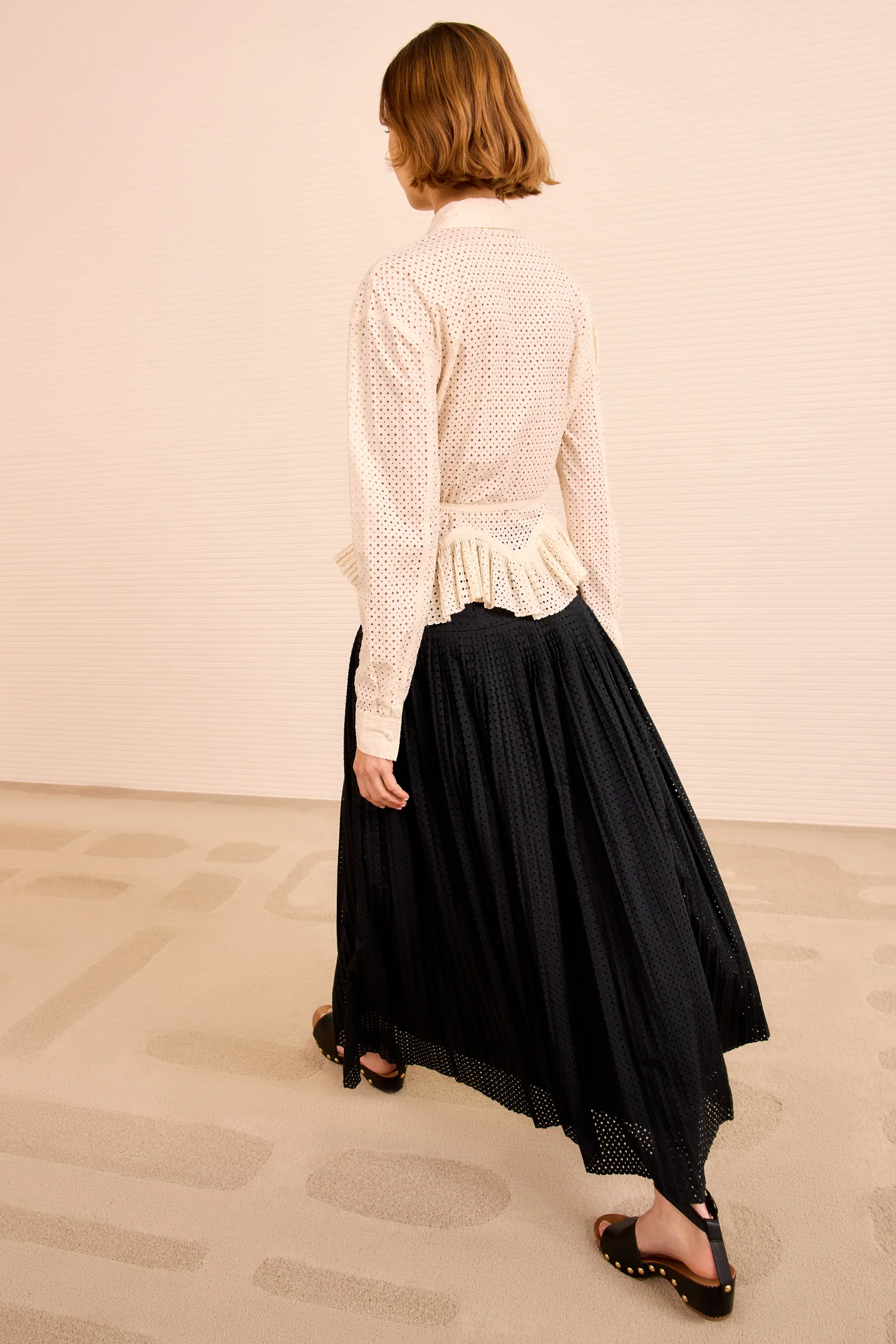 Kelila Button Up Blouse with Belt - Cowrie - Image 4