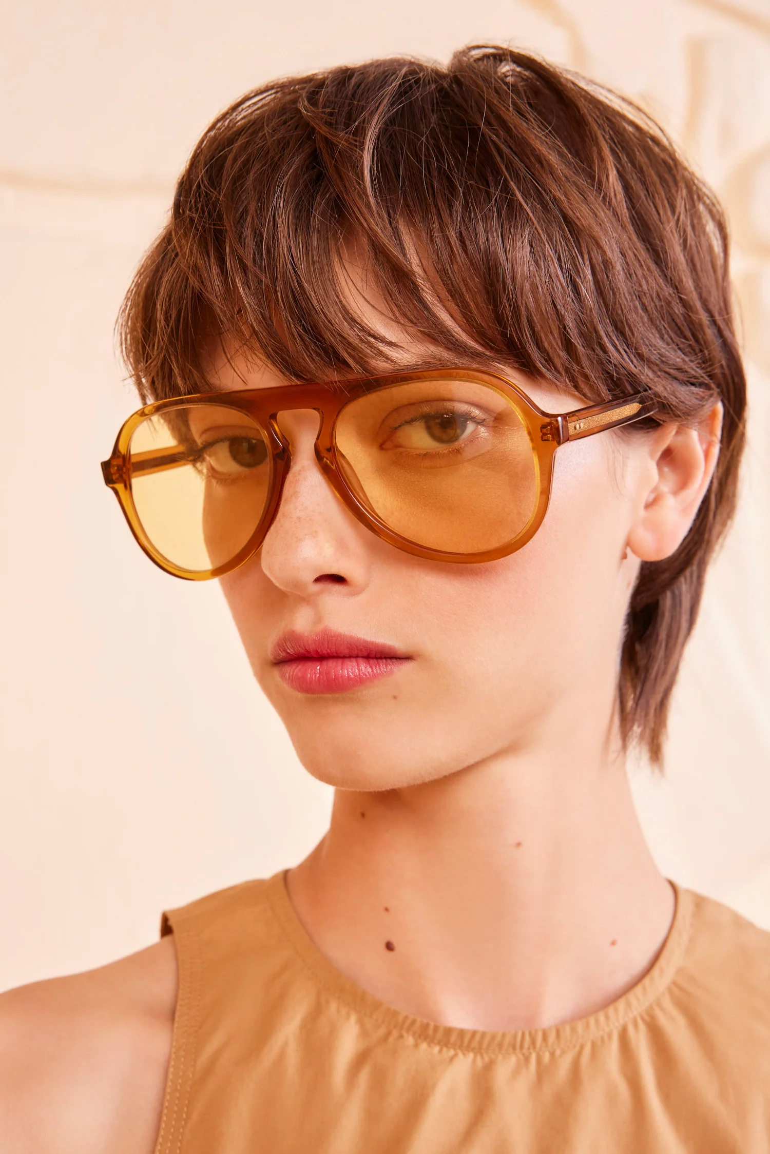 Lee Aviator Sunglasses - Bronze - Image 3