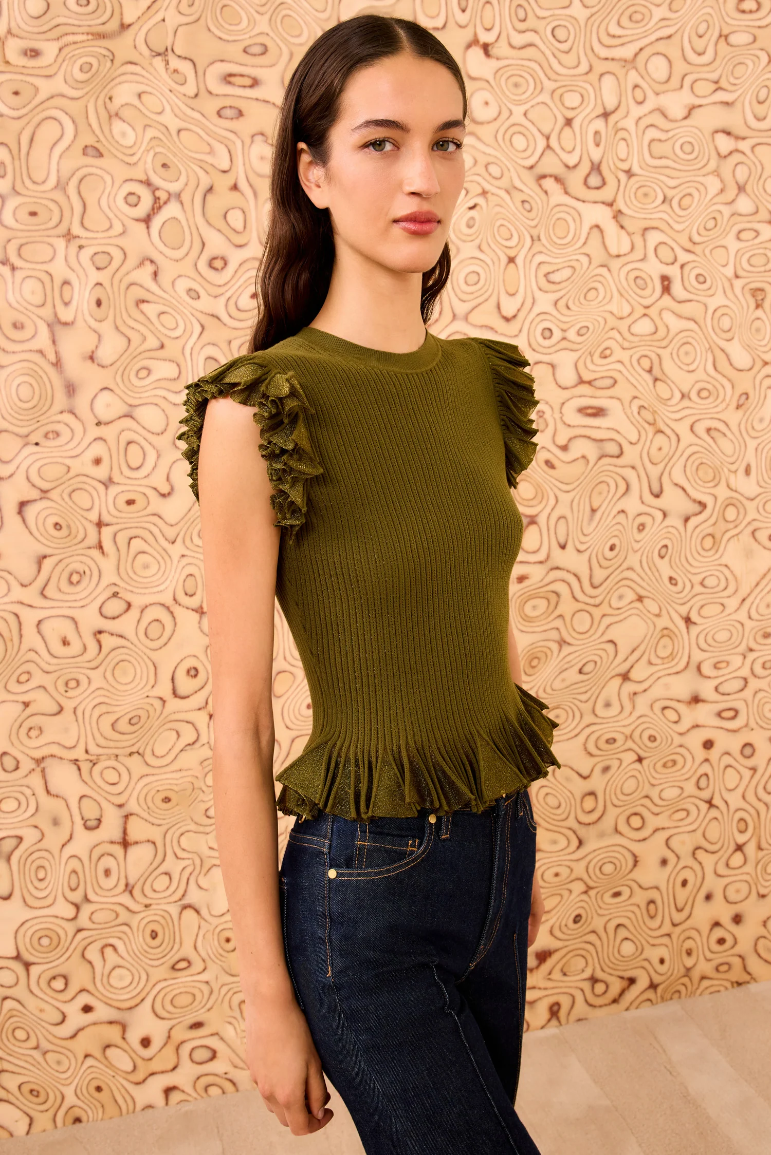 Leila Top - Olive - Image 3