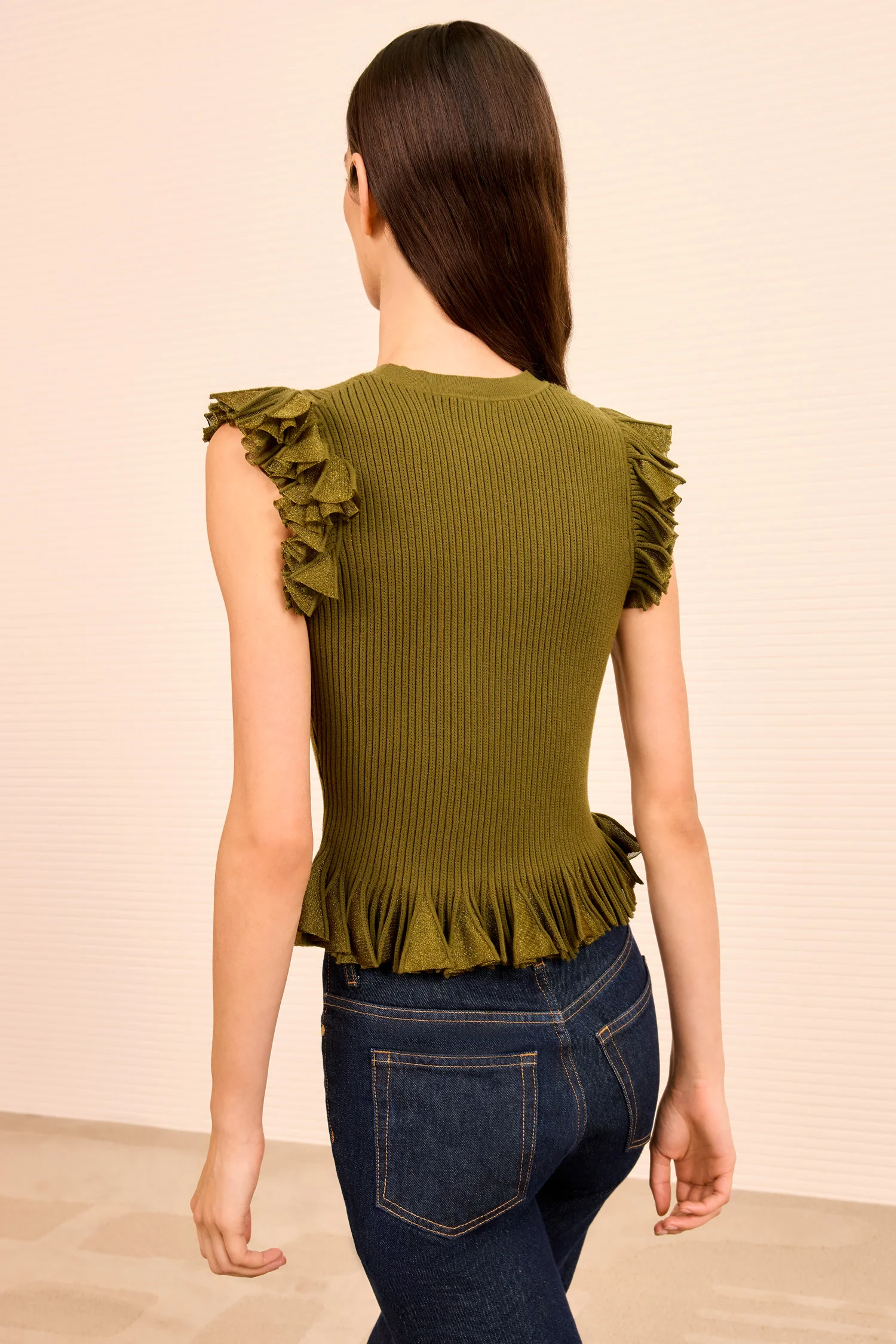 Leila Top - Olive - Image 4