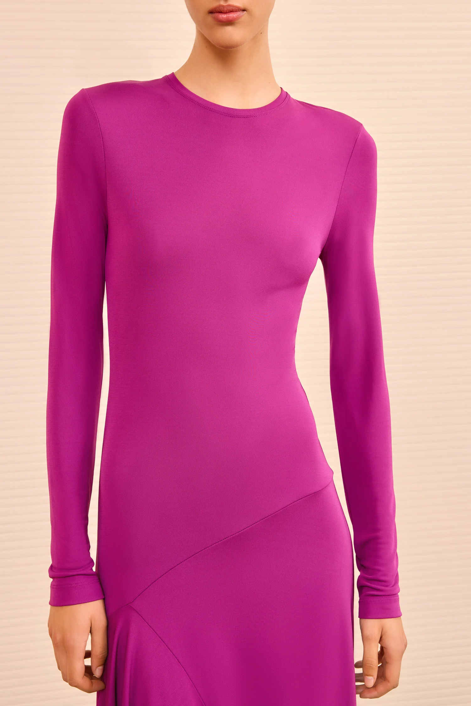 Leyna Long Sleeve Dress - Mulberry - Image 2