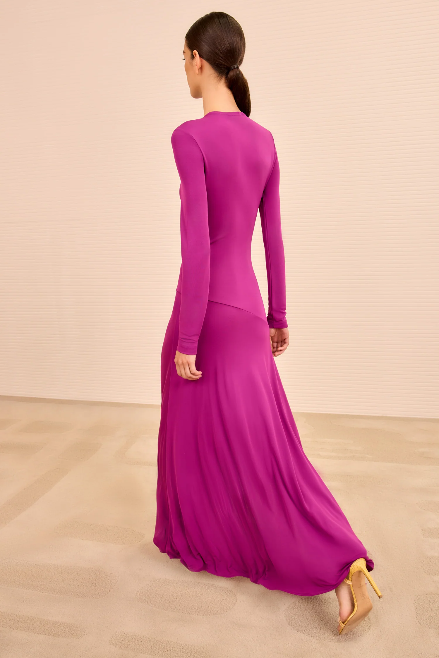 Leyna Long Sleeve Dress - Mulberry - Image 4