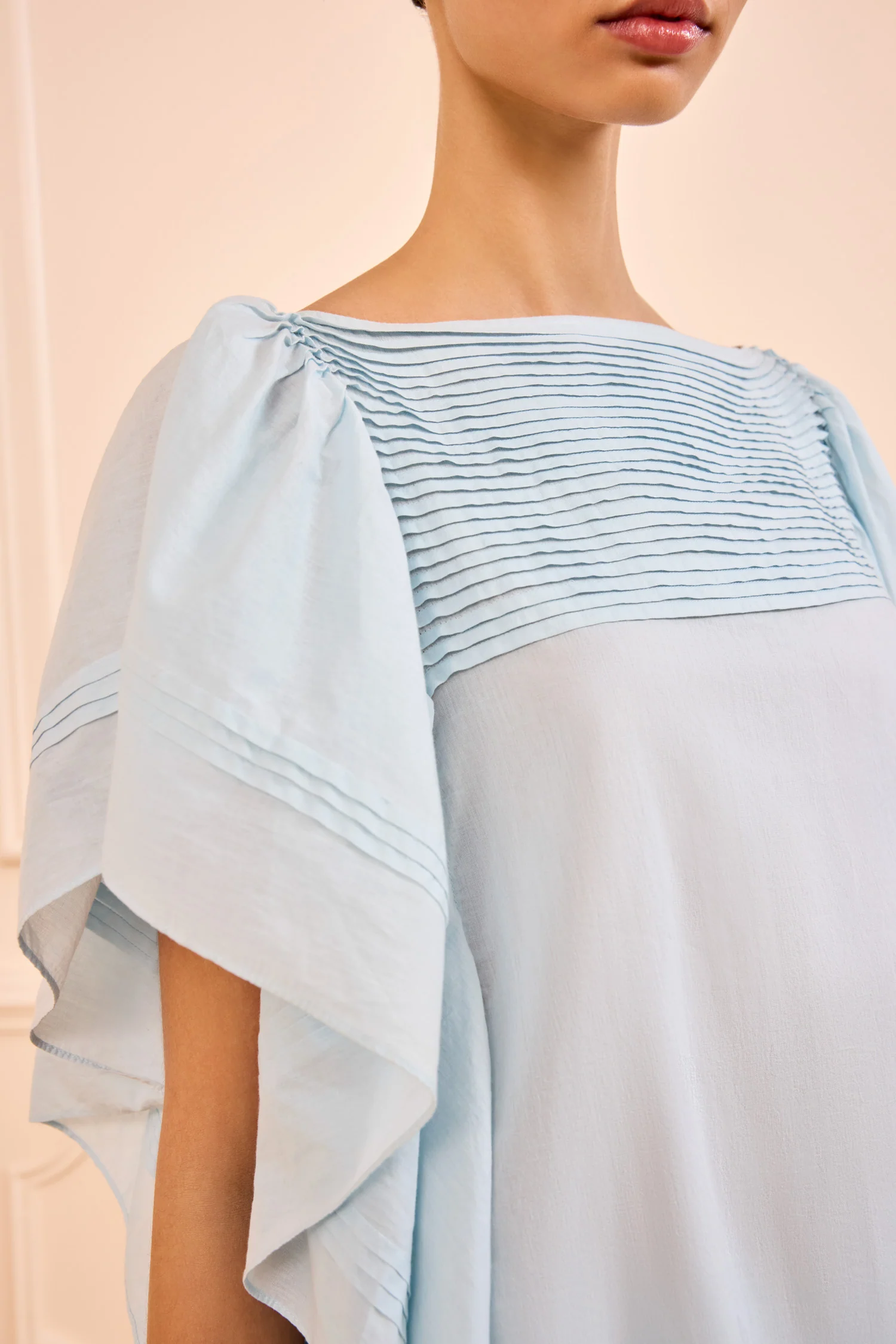 Lu Top with Flutter Sleeve - Adriatic - Image 2