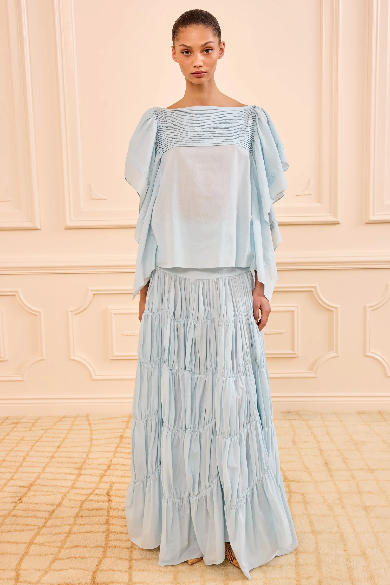 Lu Top with Flutter Sleeve - Adriatic - Image 4