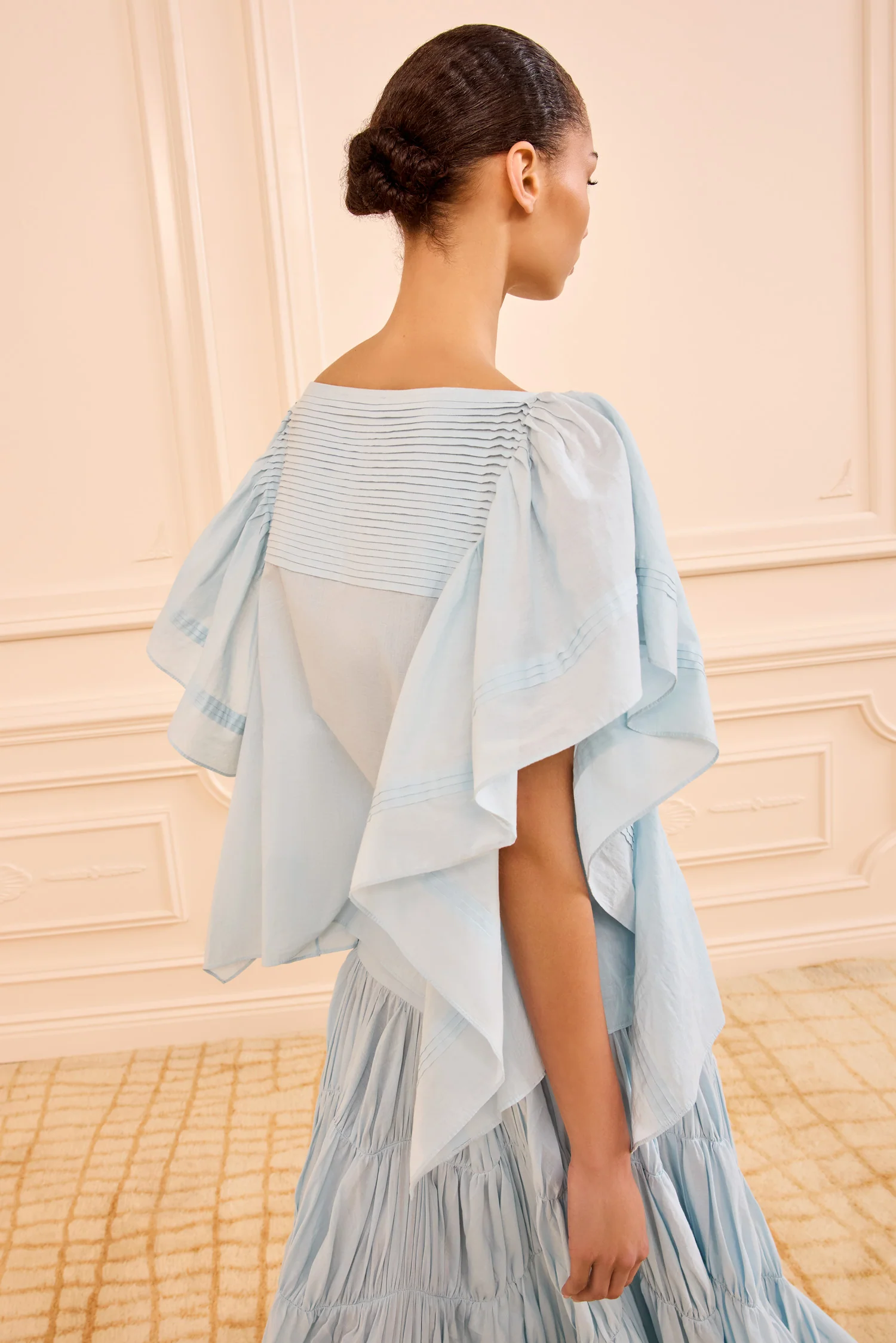 Lu Top with Flutter Sleeve - Adriatic - Image 5