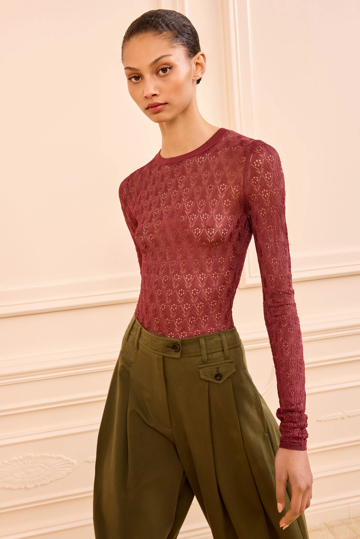 Lunaire Knit Top - Fig