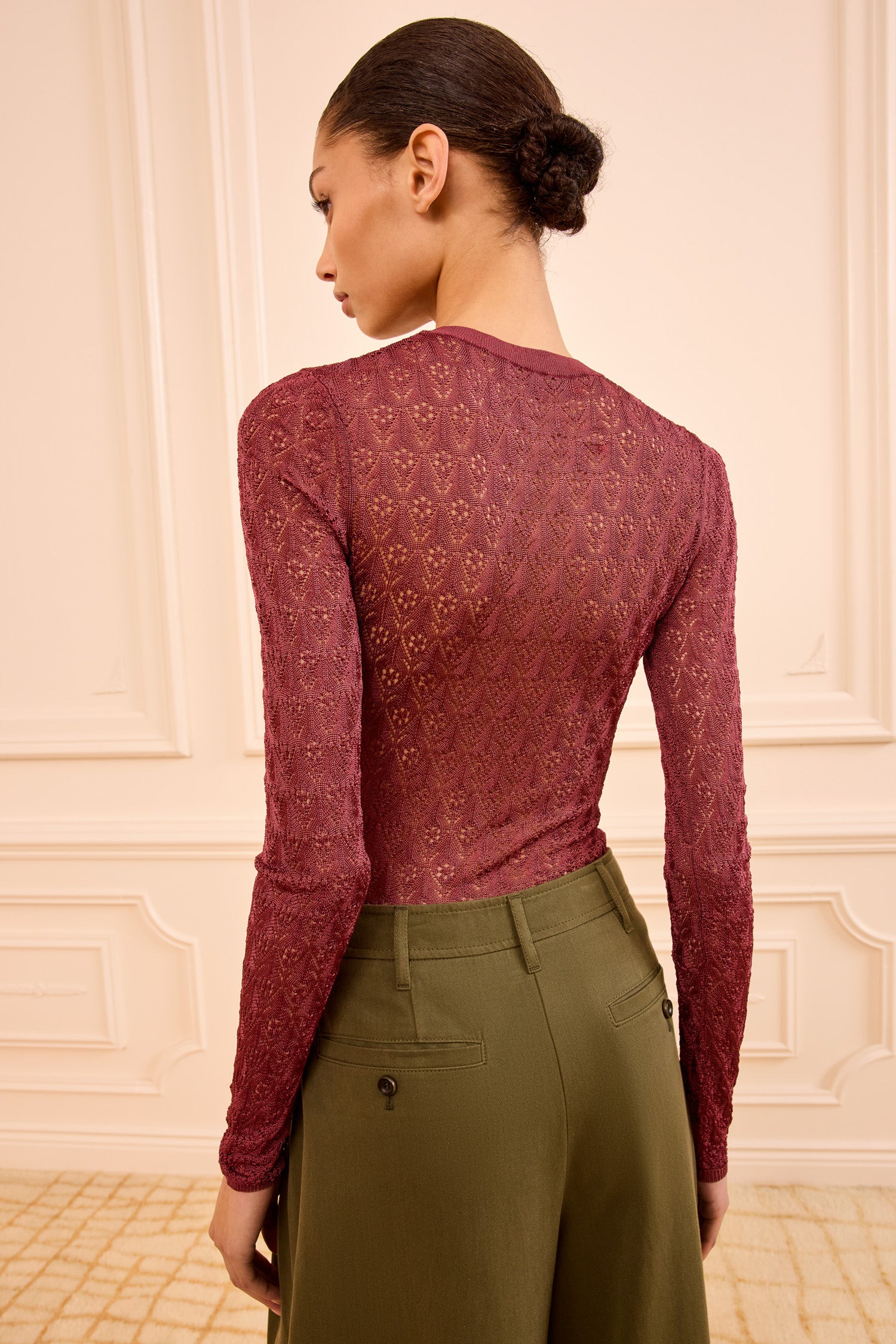 Lunaire Knit Top - Fig - Image 4