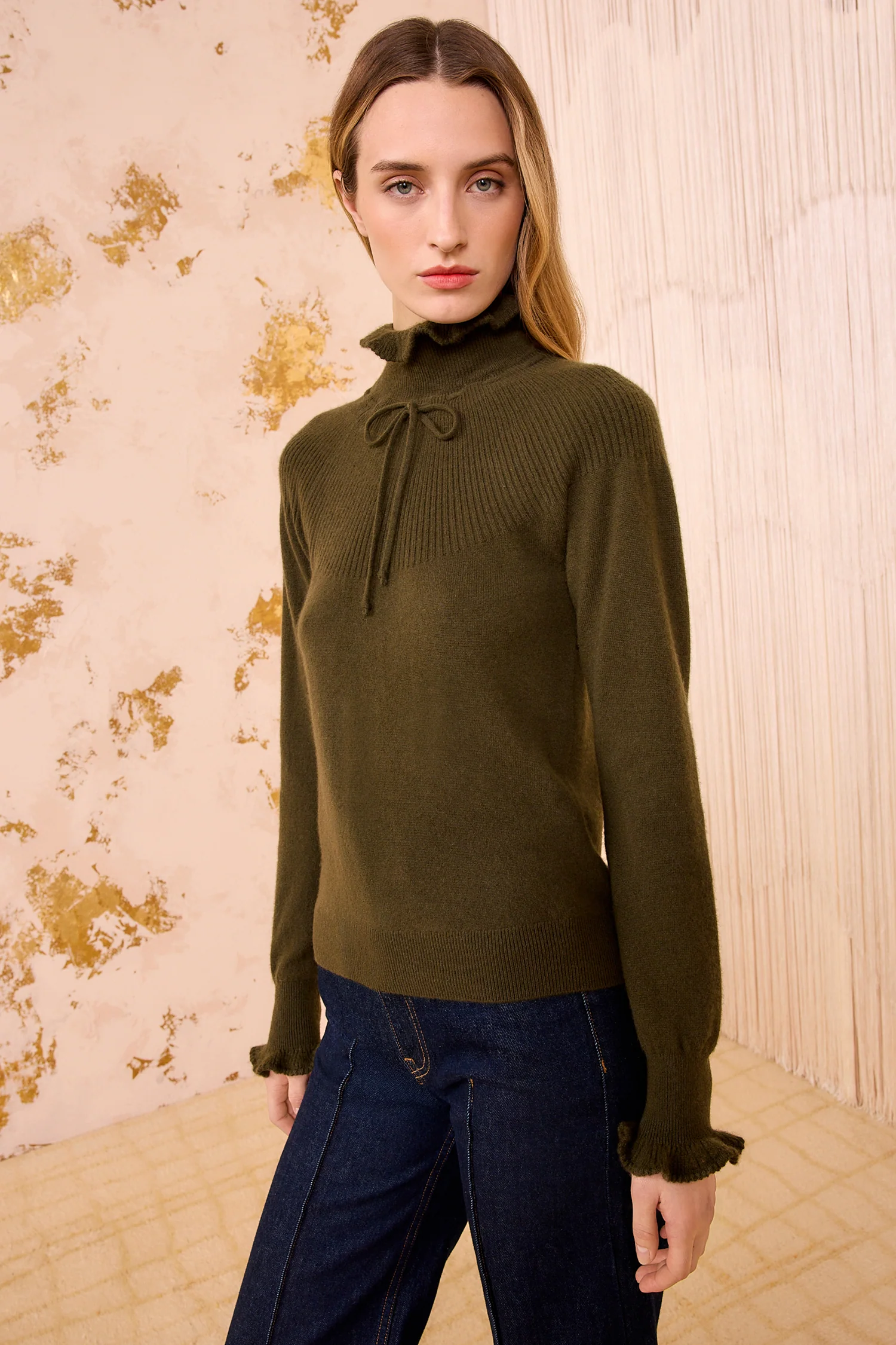 Maisie Cashmere Turtleneck - Hunter