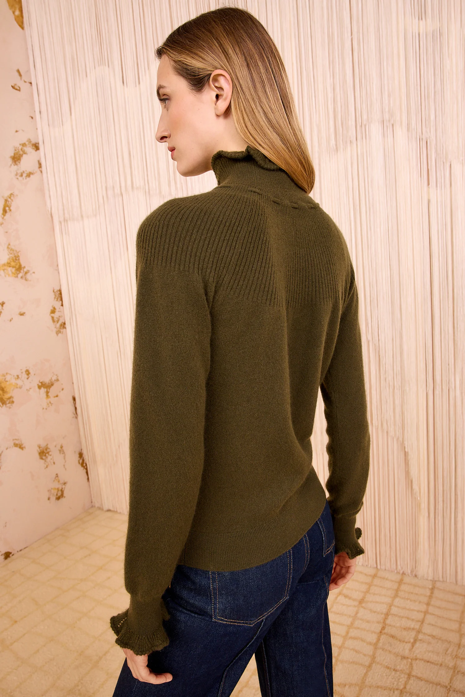 Maisie Cashmere Turtleneck - Hunter - Image 4