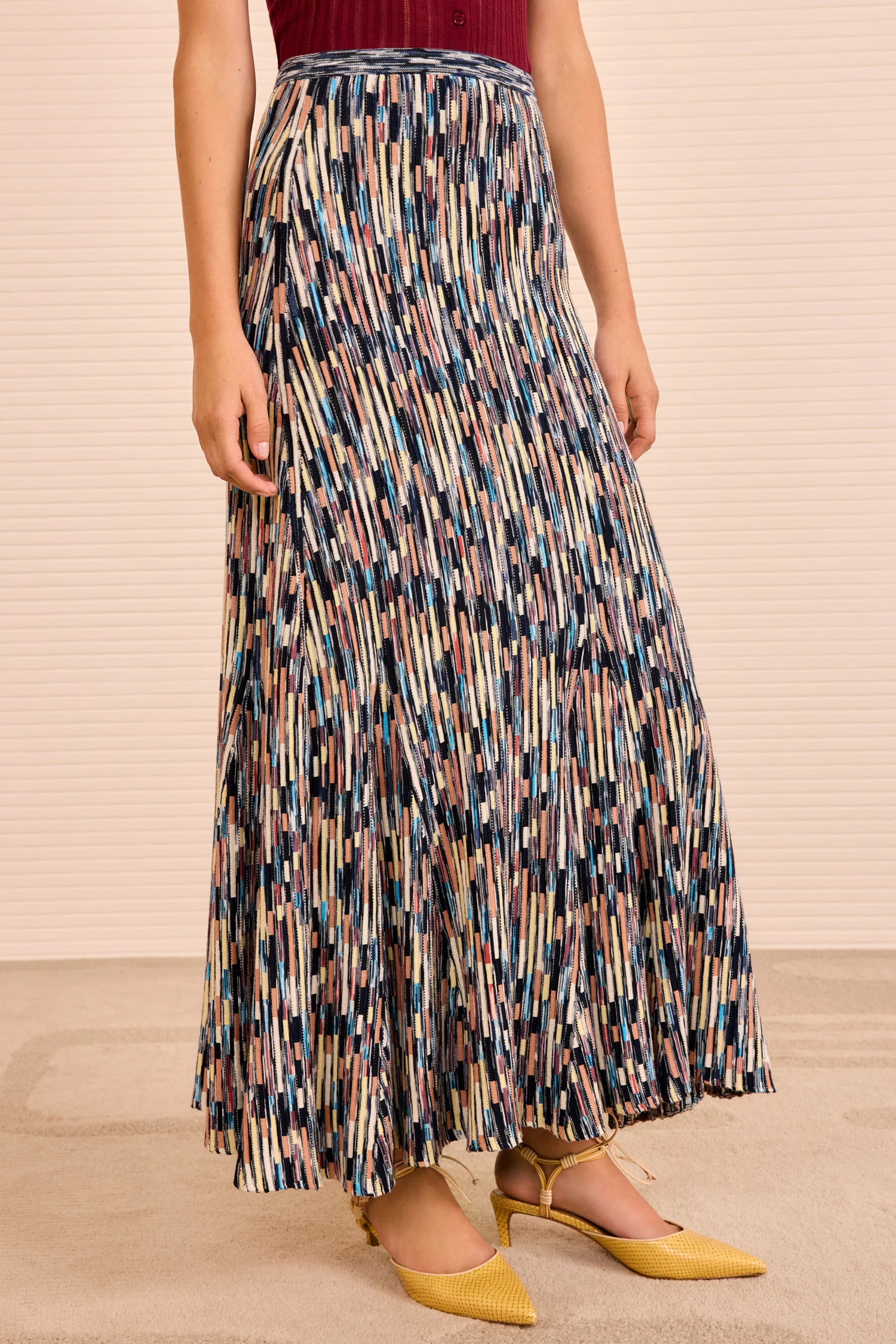 Marceline Multicolor Long Skirt - Oasis - Image 2