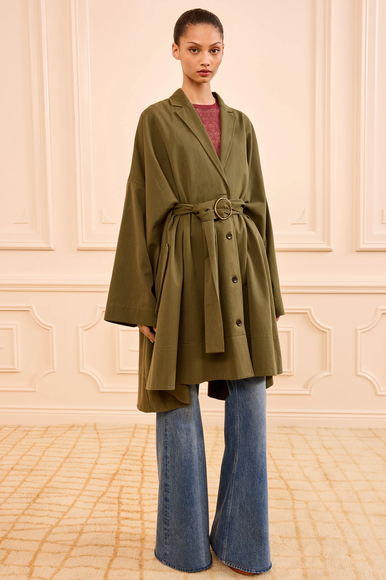 Margaux Belted Coat - Pinon - Image 3