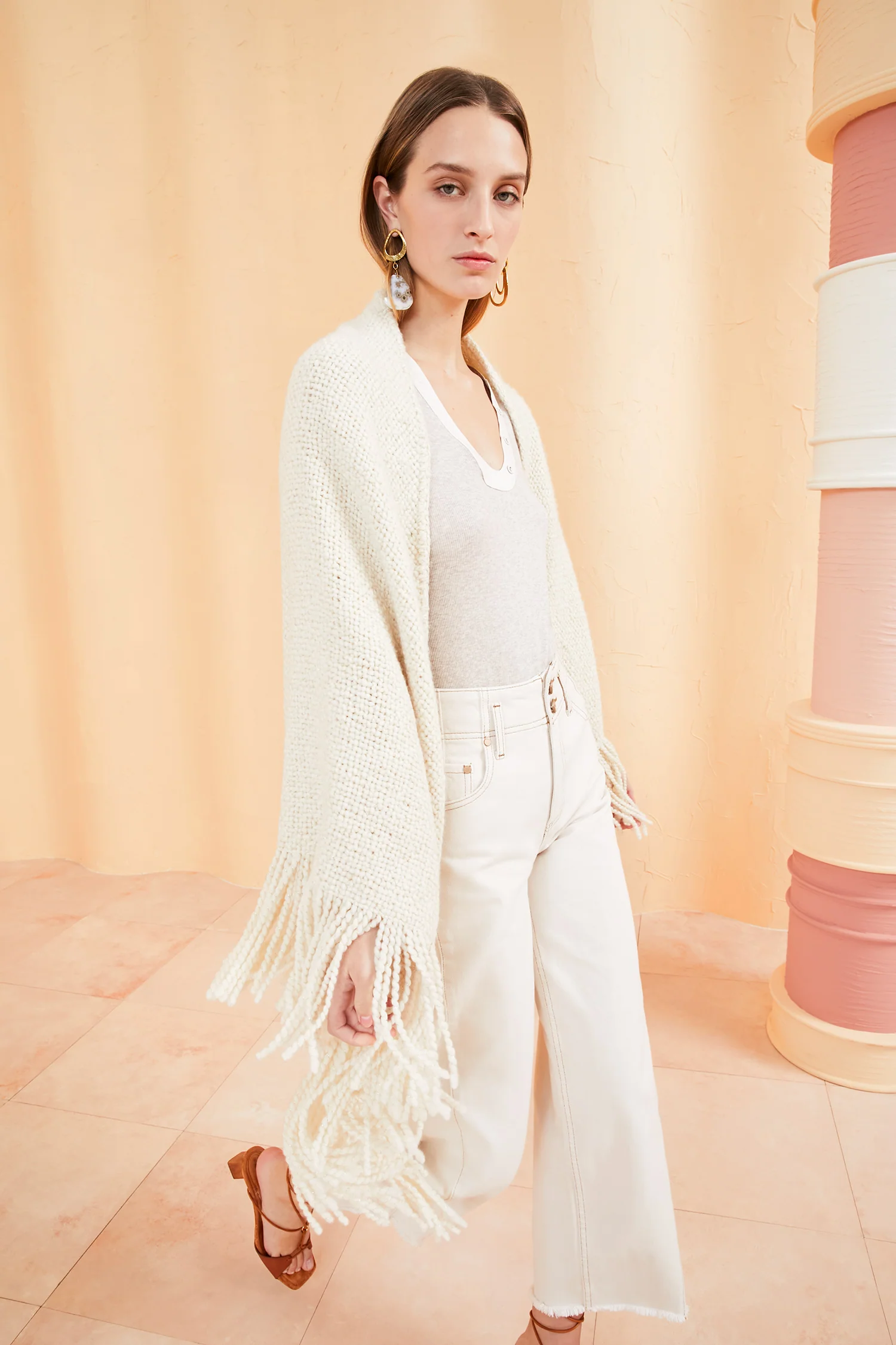 Martina Shawl - Cream - Image 5