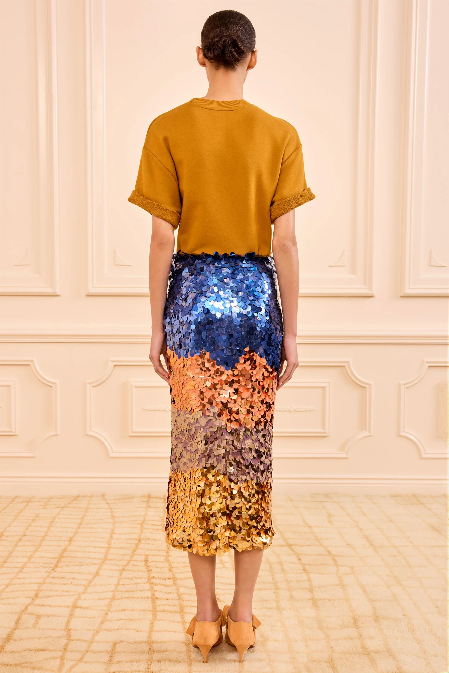 Matilde Sequin Knit Skirt - Moontide - Image 4