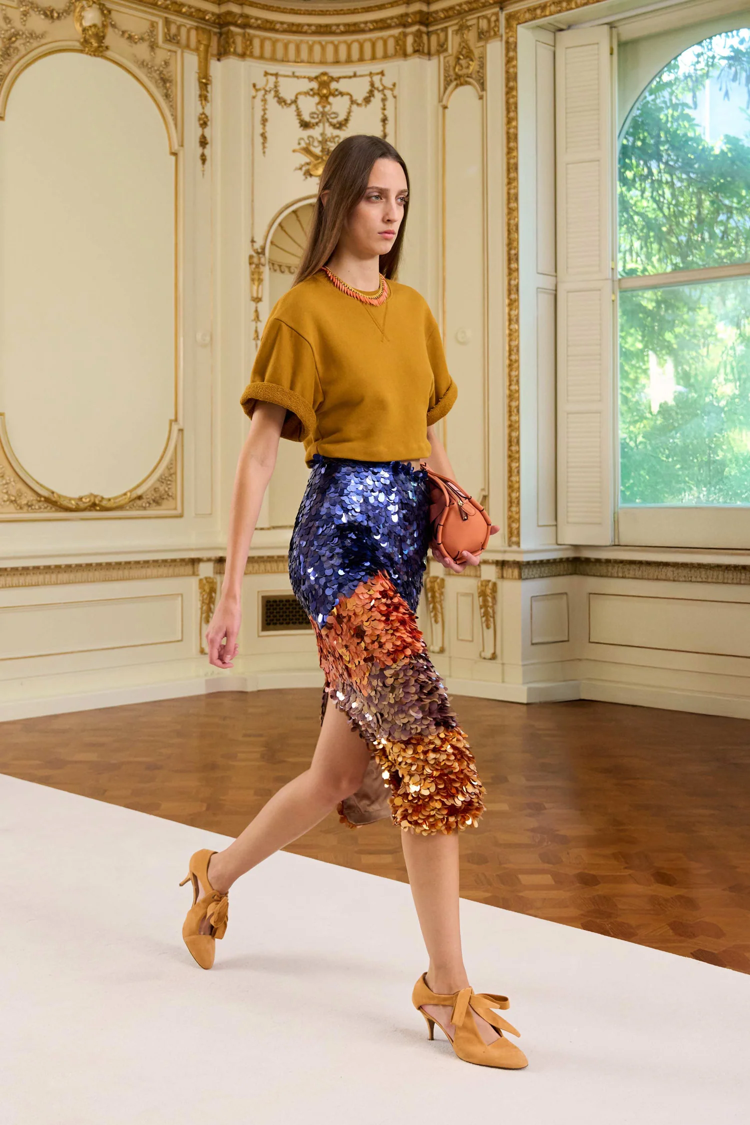 Matilde Sequin Knit Skirt - Moontide - Image 5