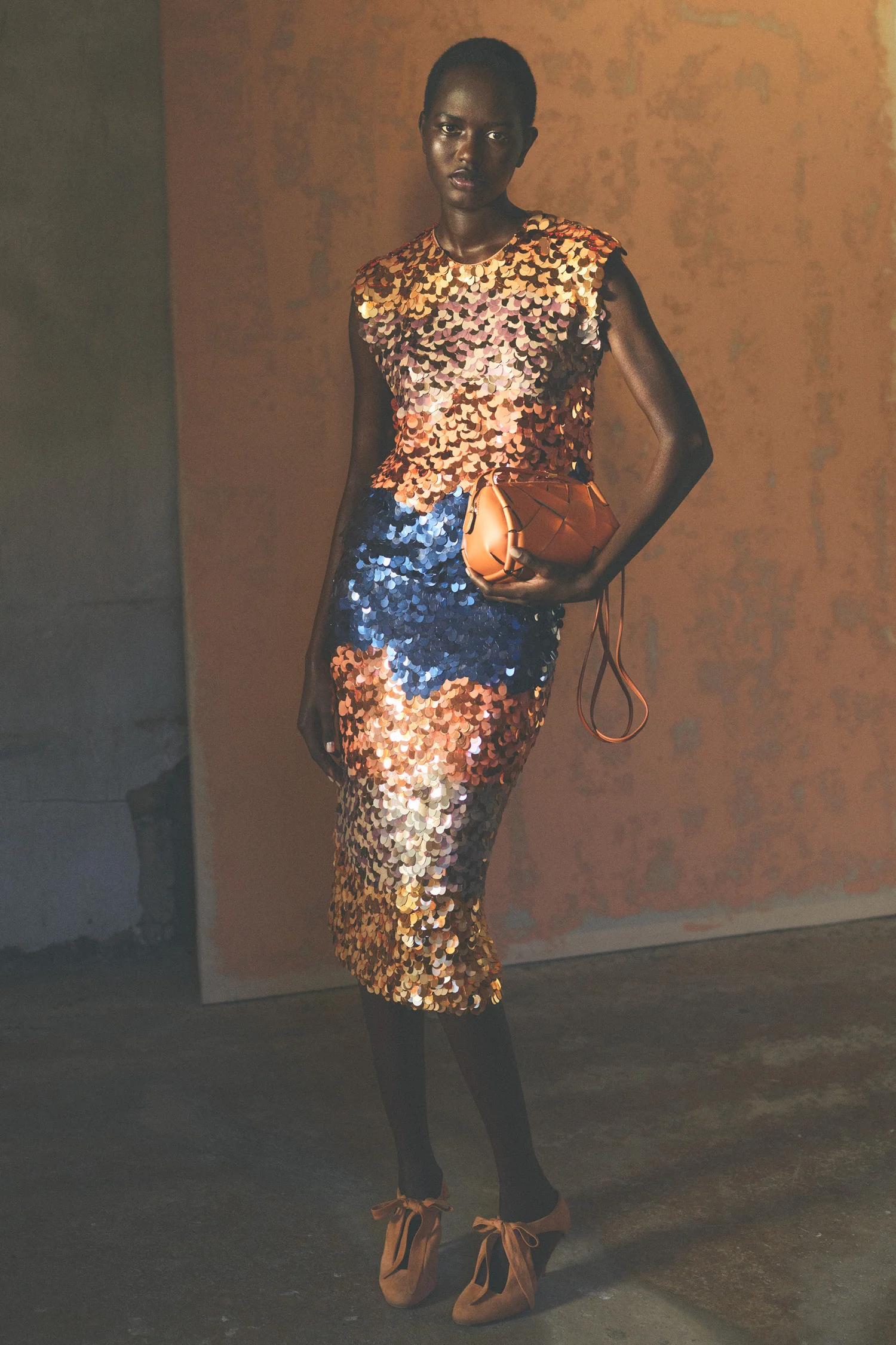 Matilde Sequin Knit Skirt - Moontide - Image 6